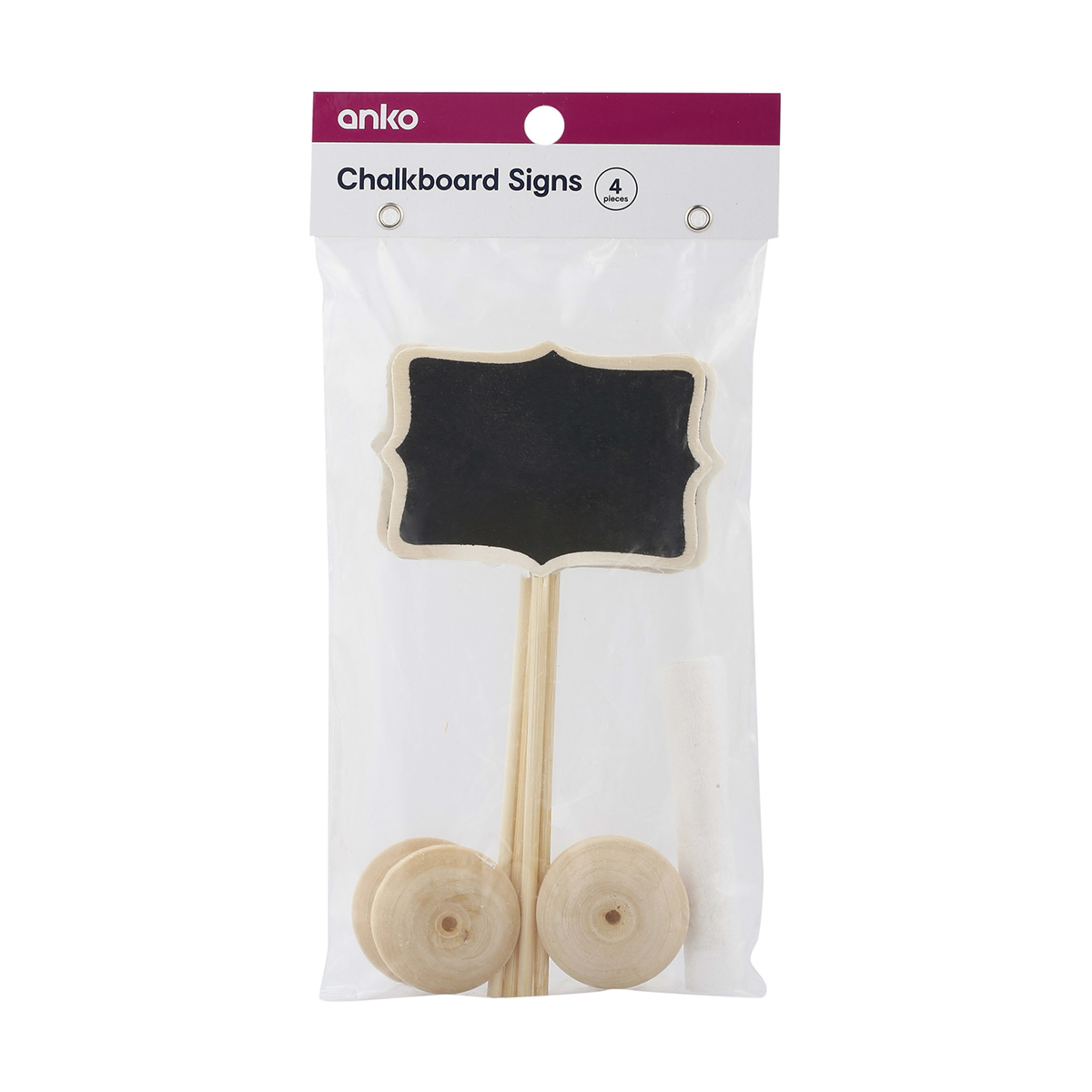 2 4 Pack Chalkboard Signs, 2 of 2