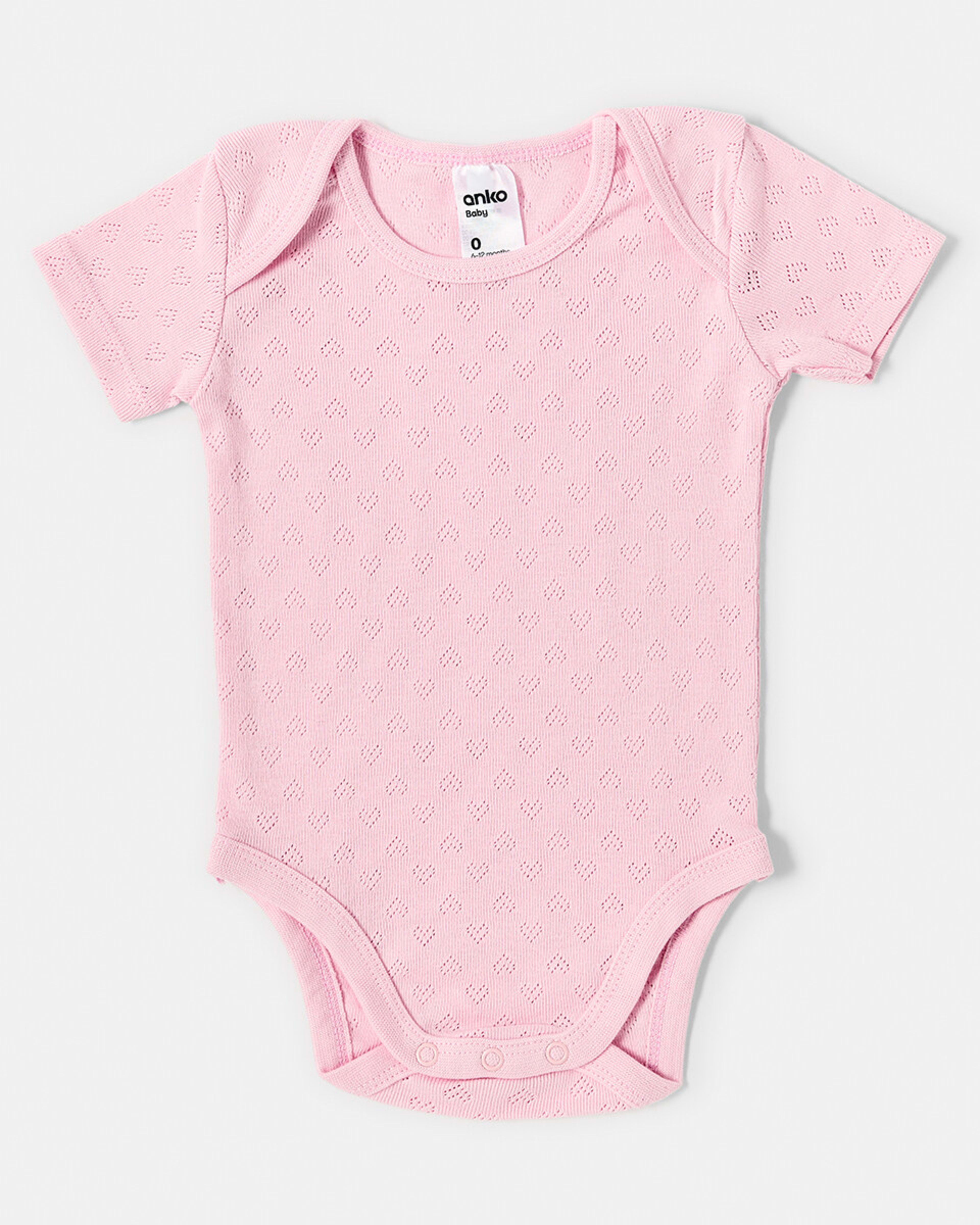 5 5 Pack Bodysuits New Pink, 5 of 8