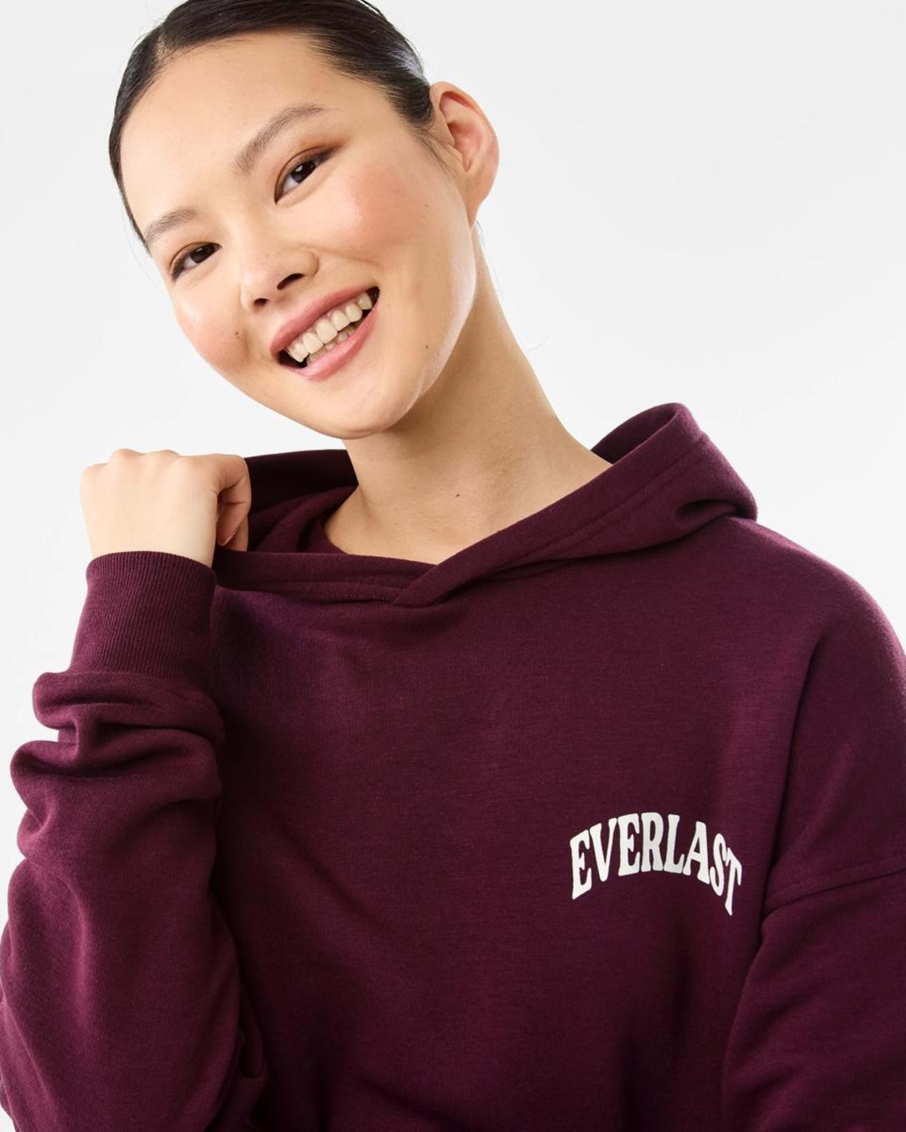 5 Everlast Womens Collegiate Oversized Hoodie EVERLAST VARSITY CHERRY, 5 of 9