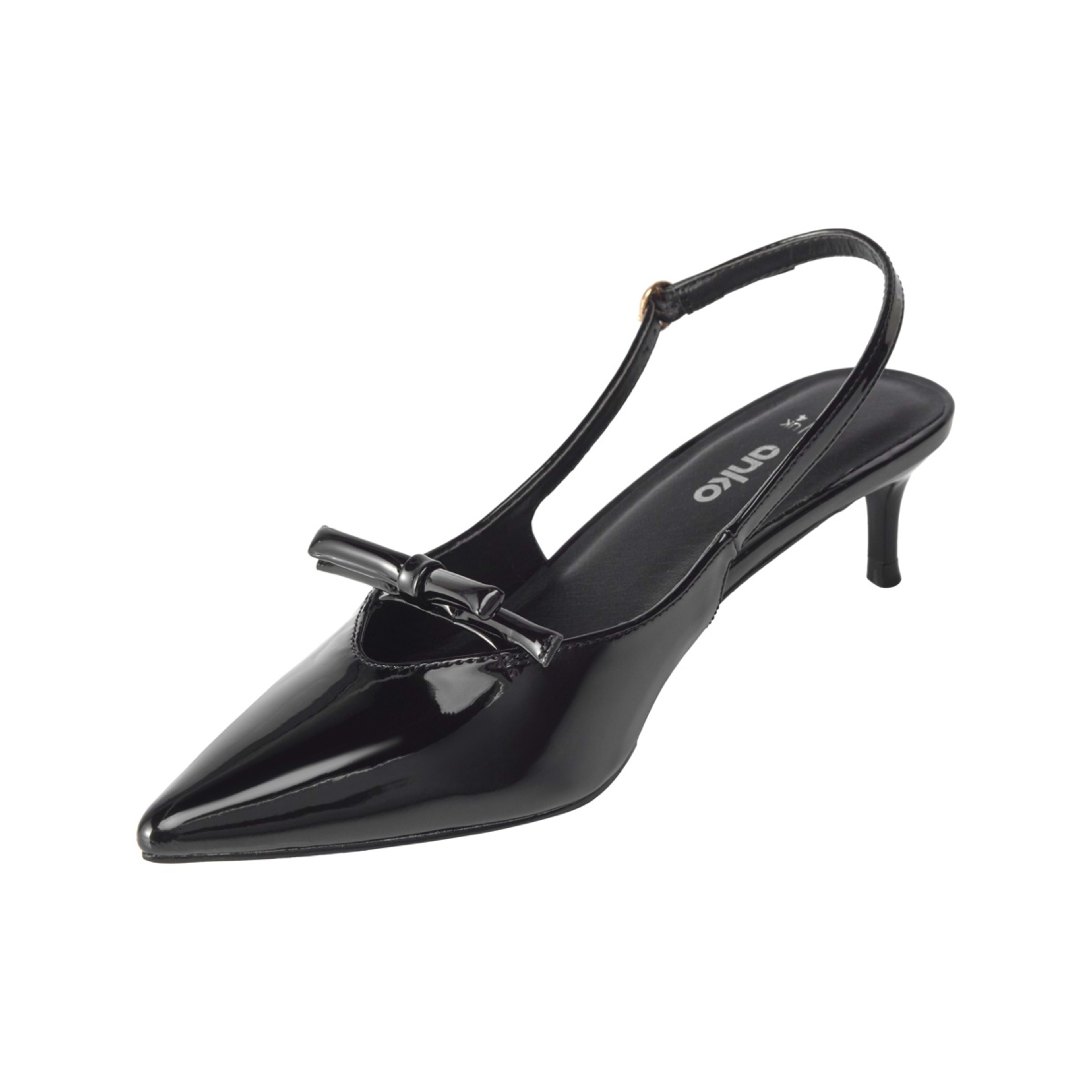 3 Slingback Kitten Heels Black, 3 of 5