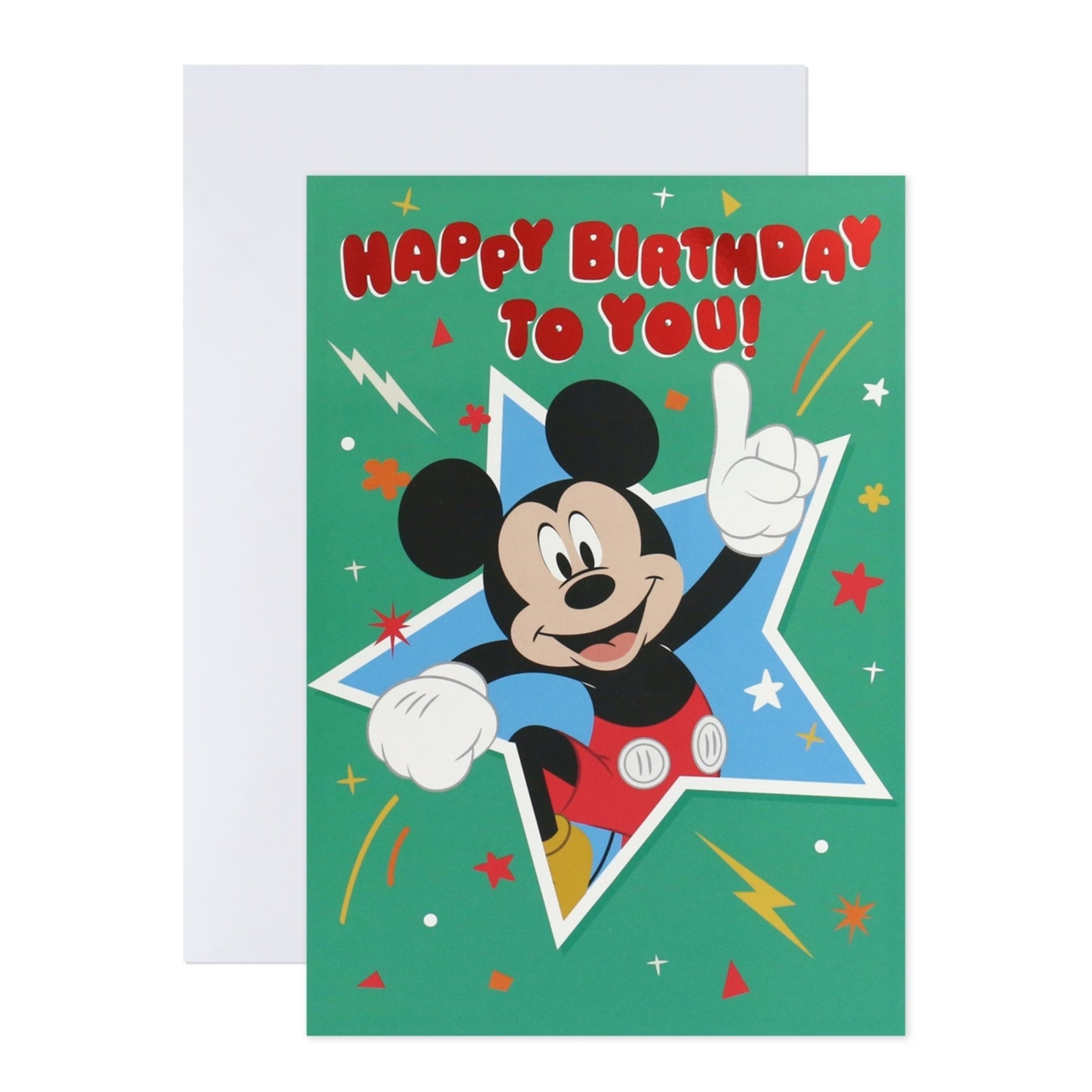 1 Hallmark Interactive Sound Birthday Card - Mickey Mouse
