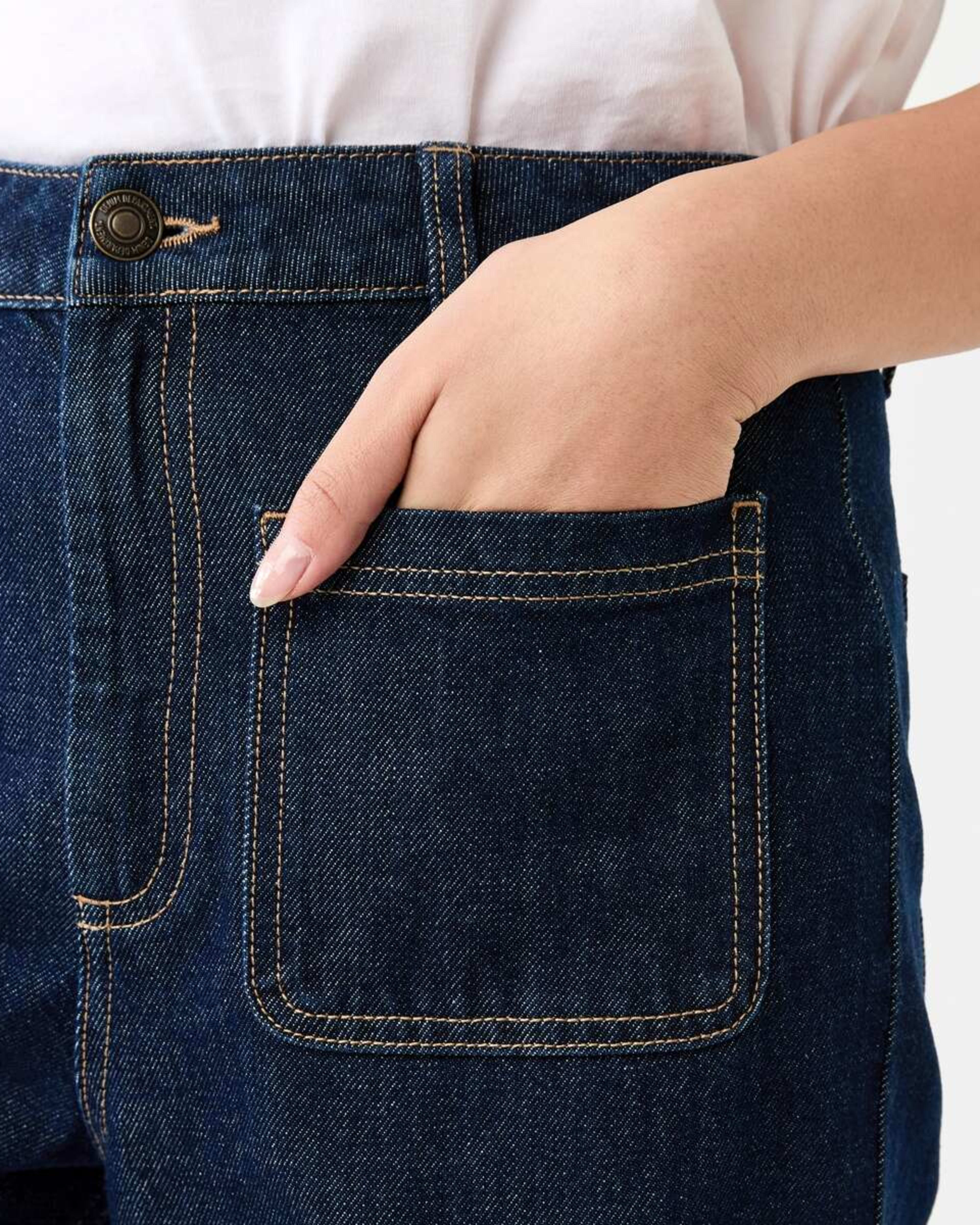 6 Wide Leg Pocket Jeans INDIGO, 6 of 11