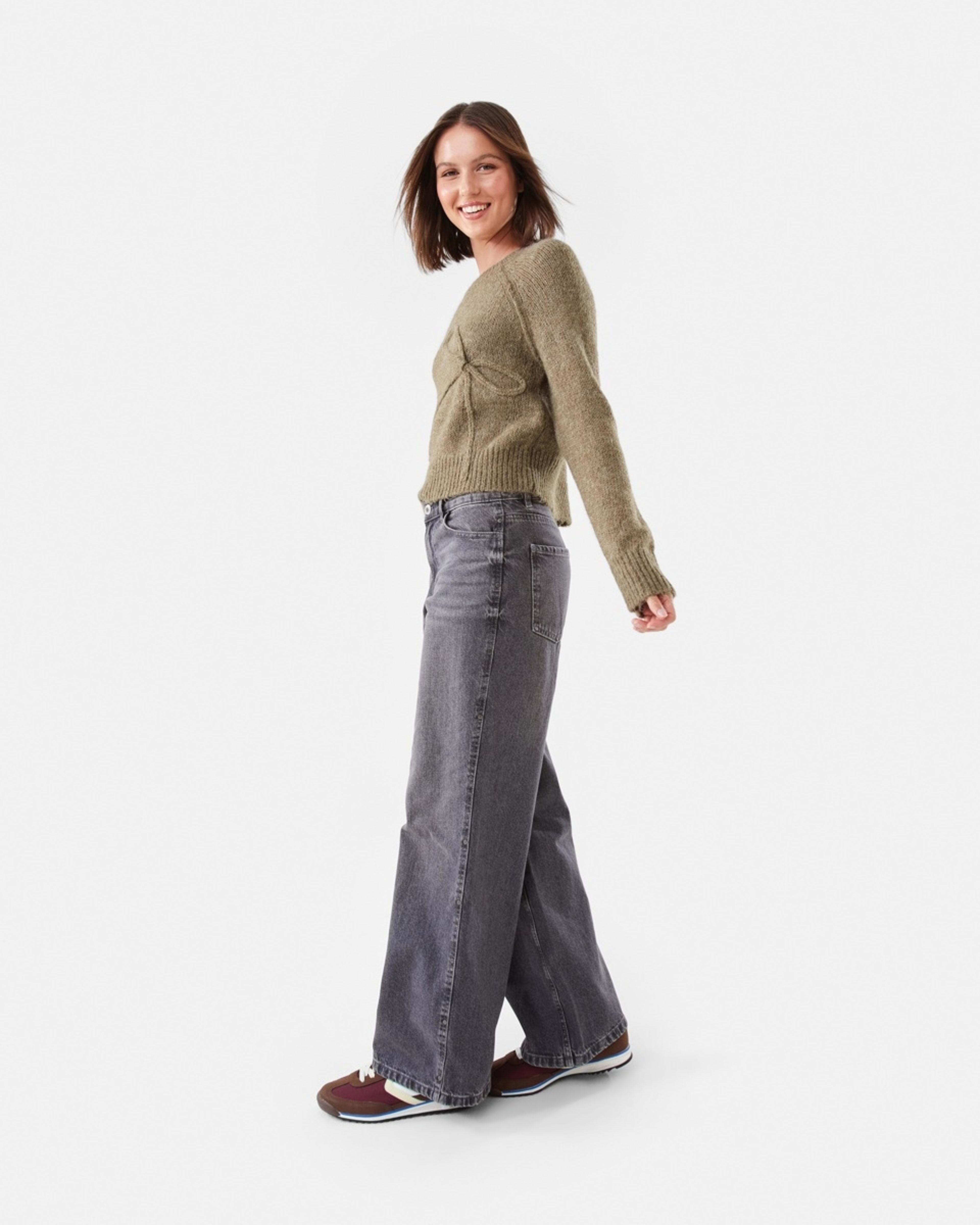 3 Bow Jumper Dune Marle, 3 of 8