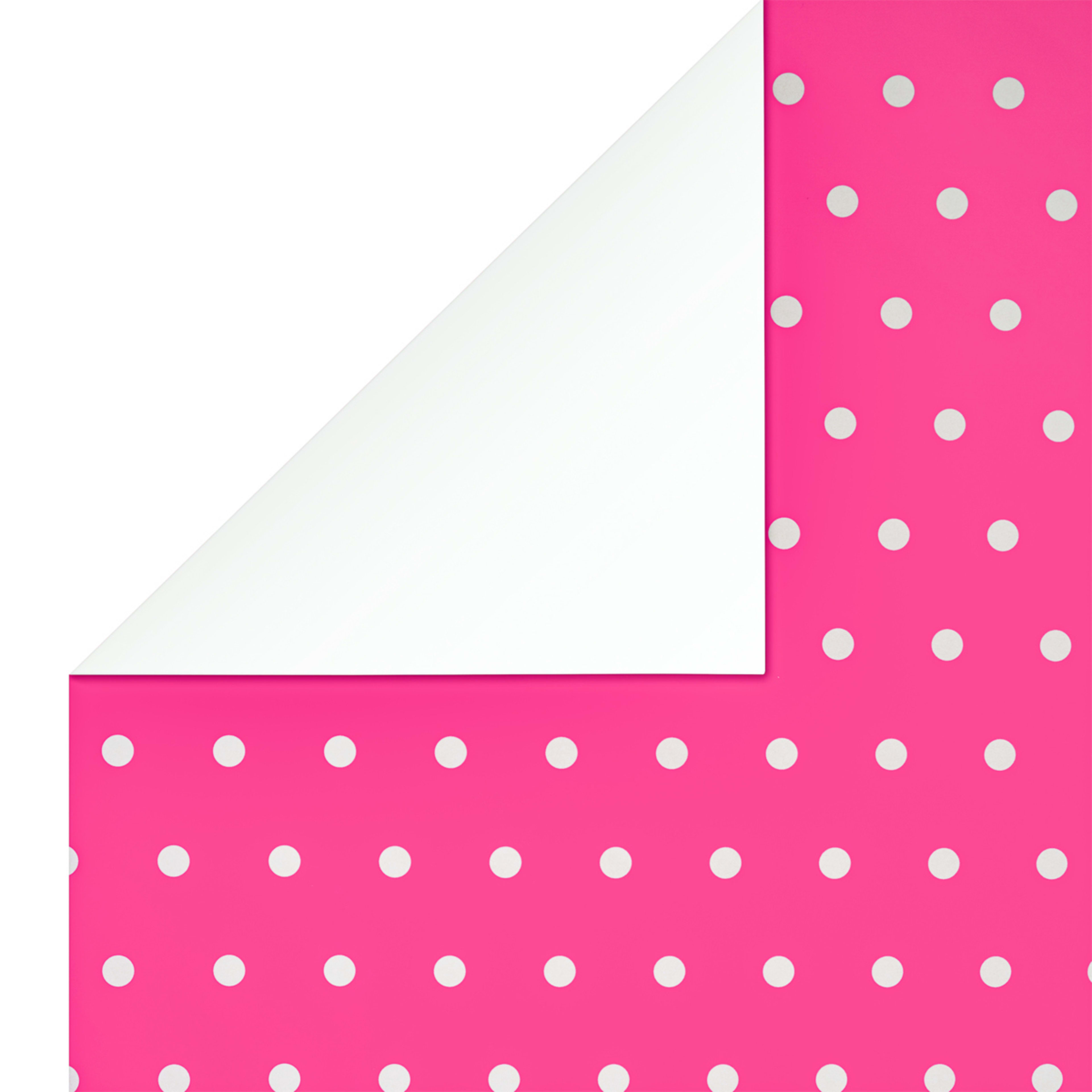 2 Hallmark Gift Wrap Roll - Pink Polka Dots, 2 of 3