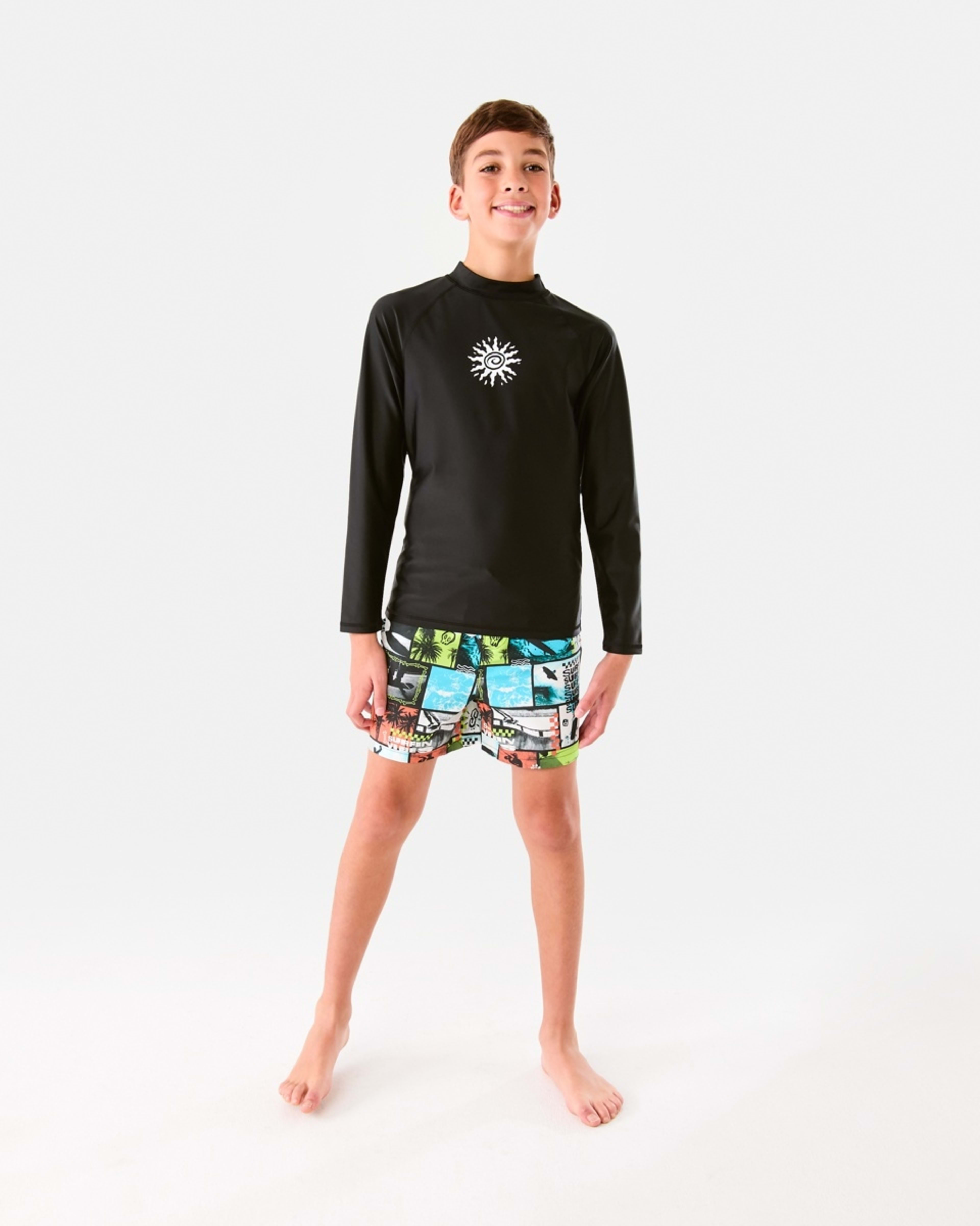 Long Sleeve Printed Rash Vest Kmart