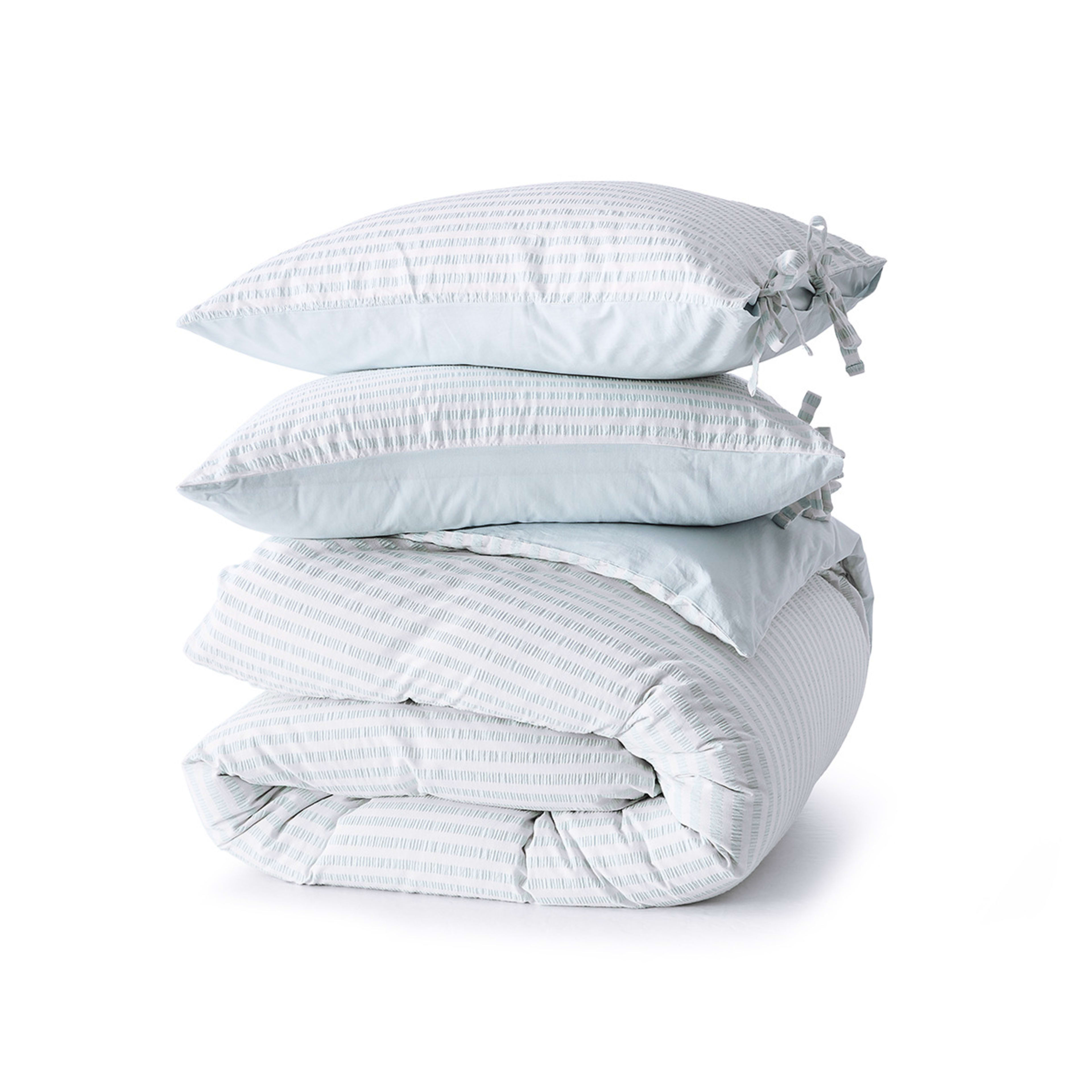 6 Bronte Cotton Quilt Cover Set - Super King Bed, Blue, 6 of 7