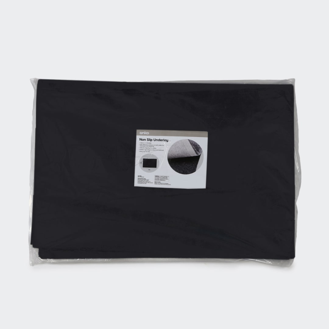 Non Slip Rug Underlay Grey, 180cm x 133cm Kmart