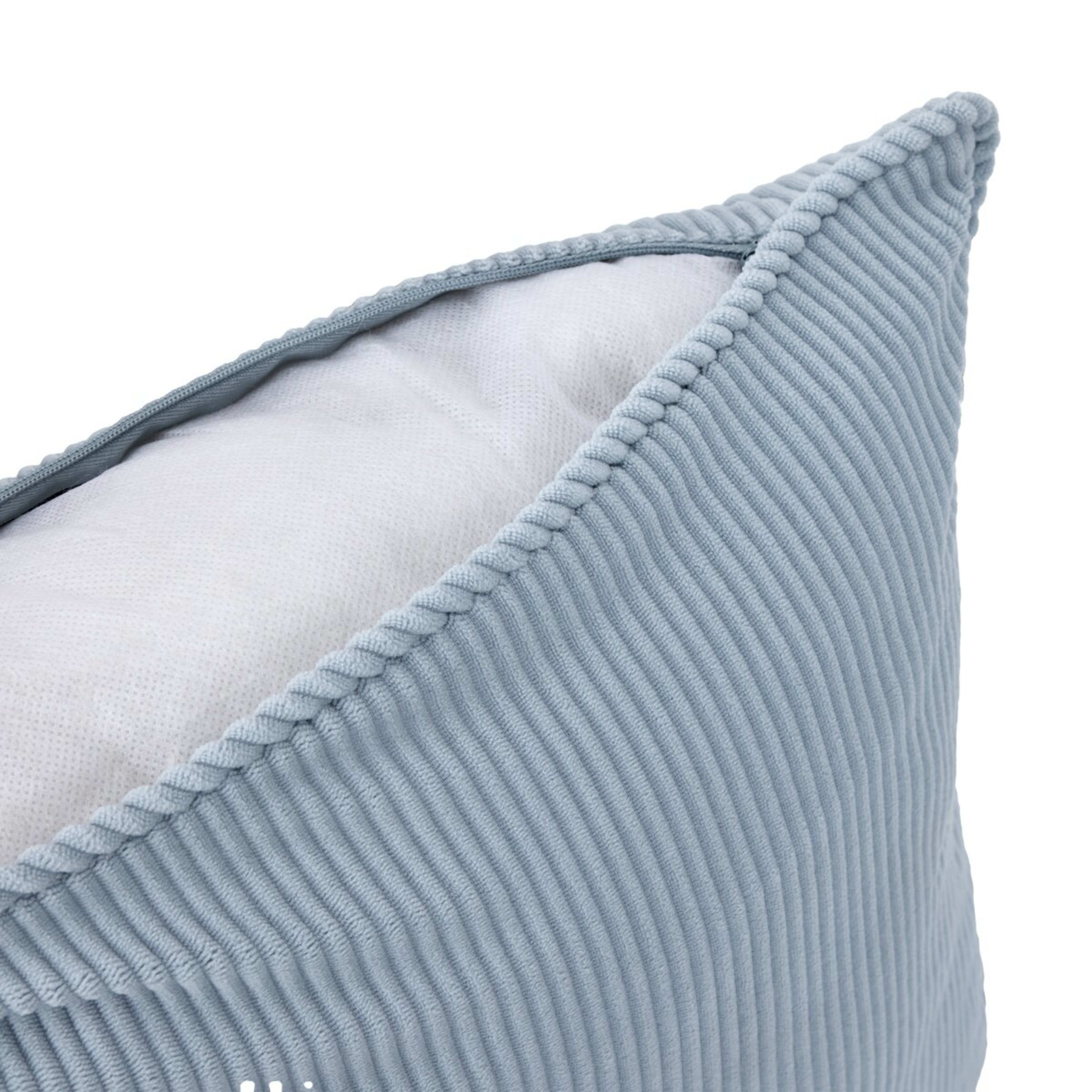 5 43cm Corduroy Cushion - Blue, 5 of 6