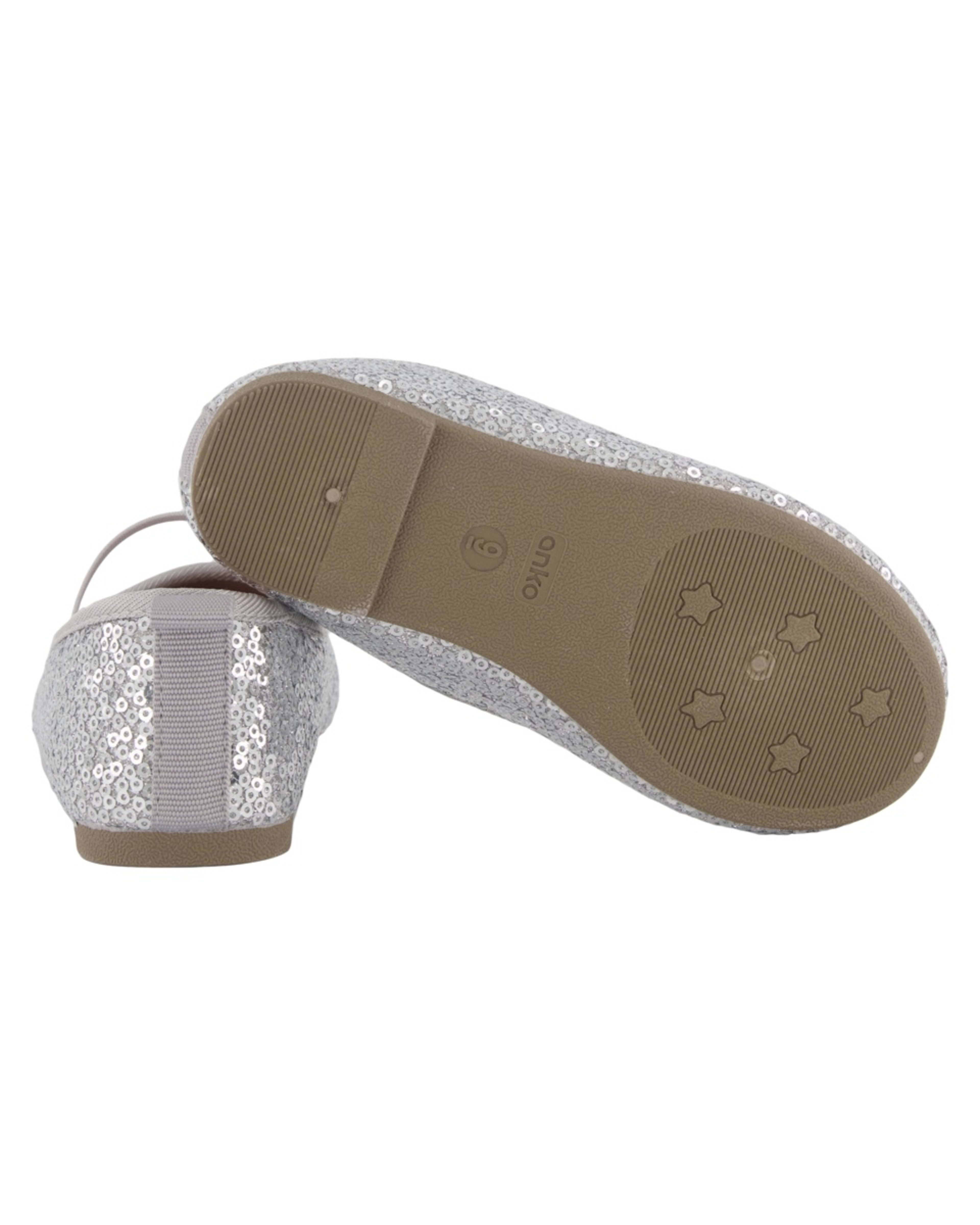 5 Junior Sequin Flats IRIDESCENT SILVER SEQUIN, 5 of 5