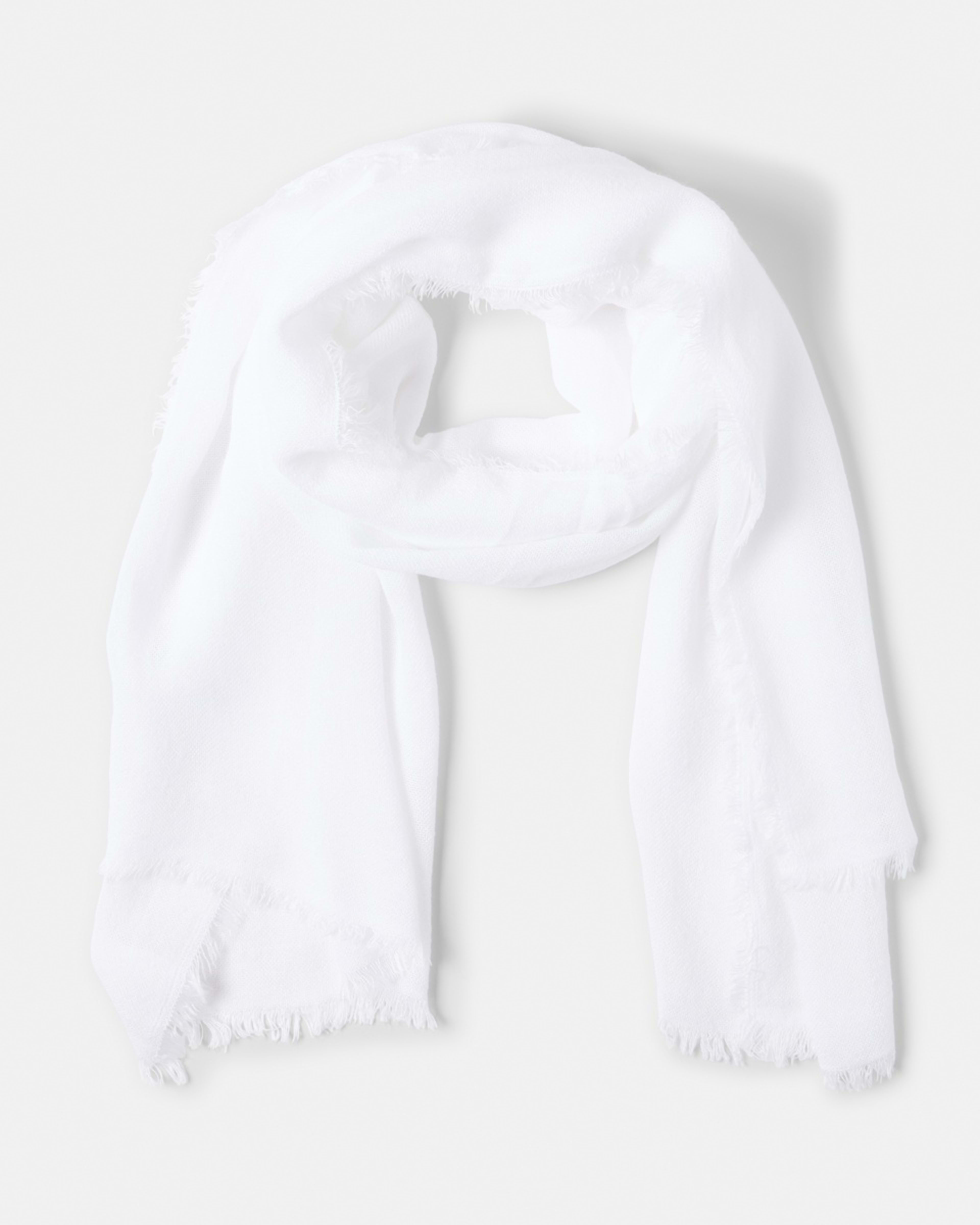 1 Solid Lightweight Scarf White