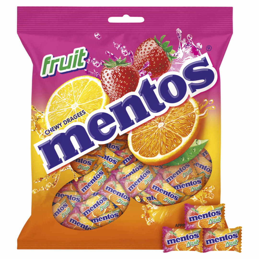 Mentos Fruit Bag 405g - Kmart