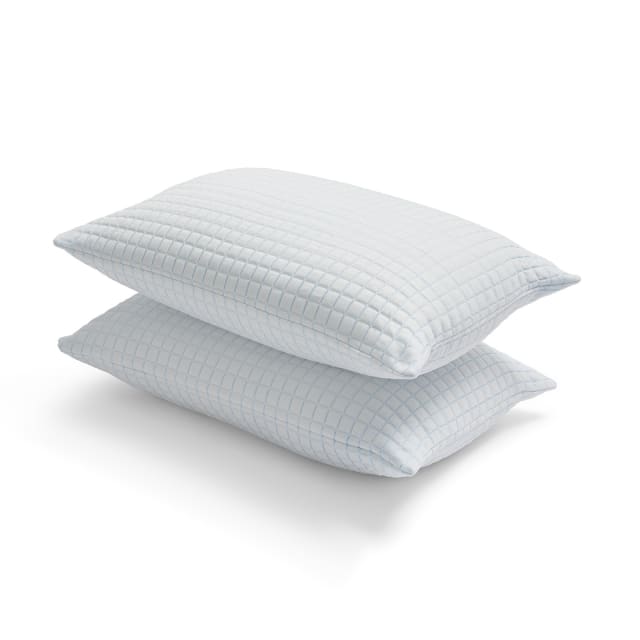 2 Pack Cool Touch Pillows Medium Profile, White Kmart NZ