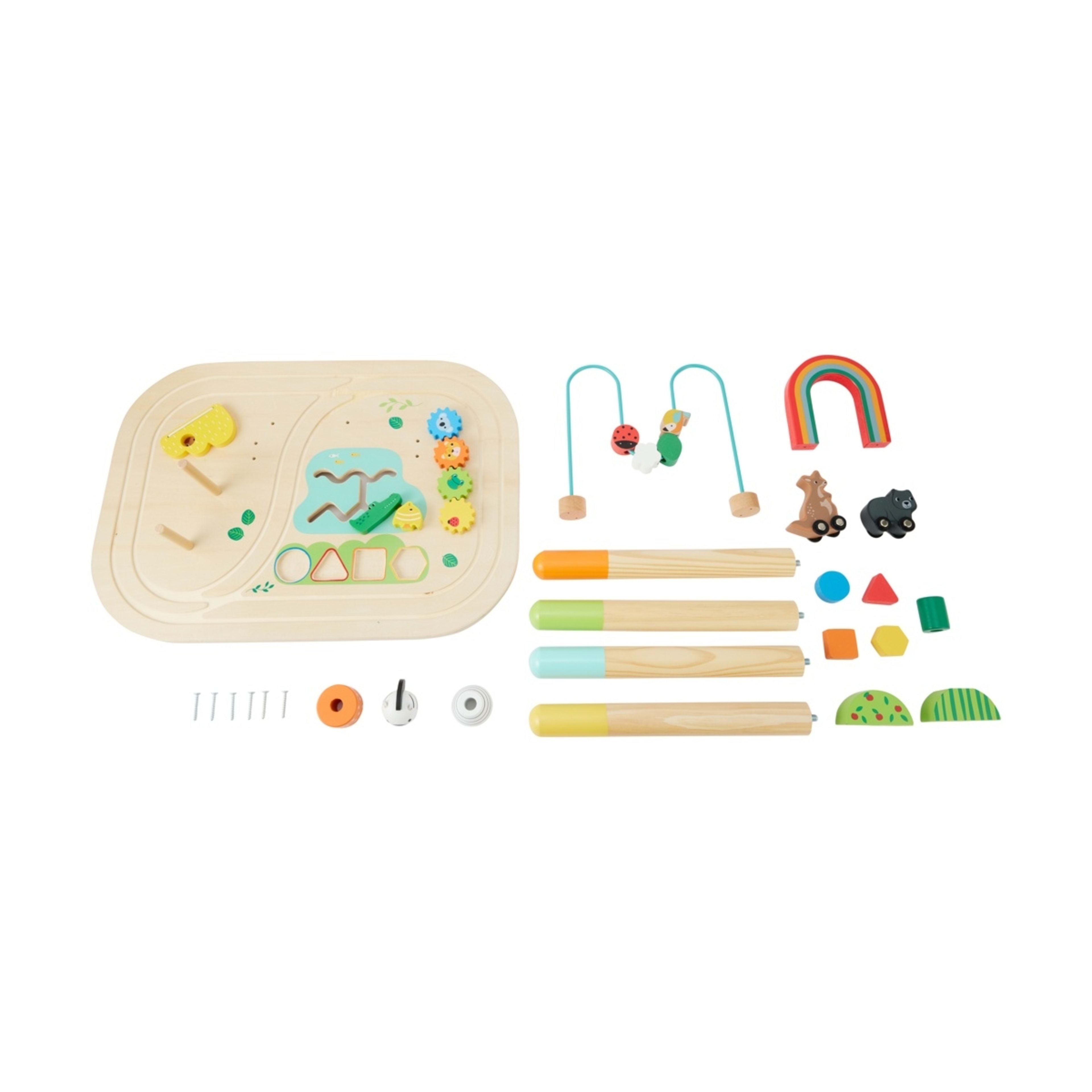 2 Wooden Play: Wooden Activity Table, 2 of 10