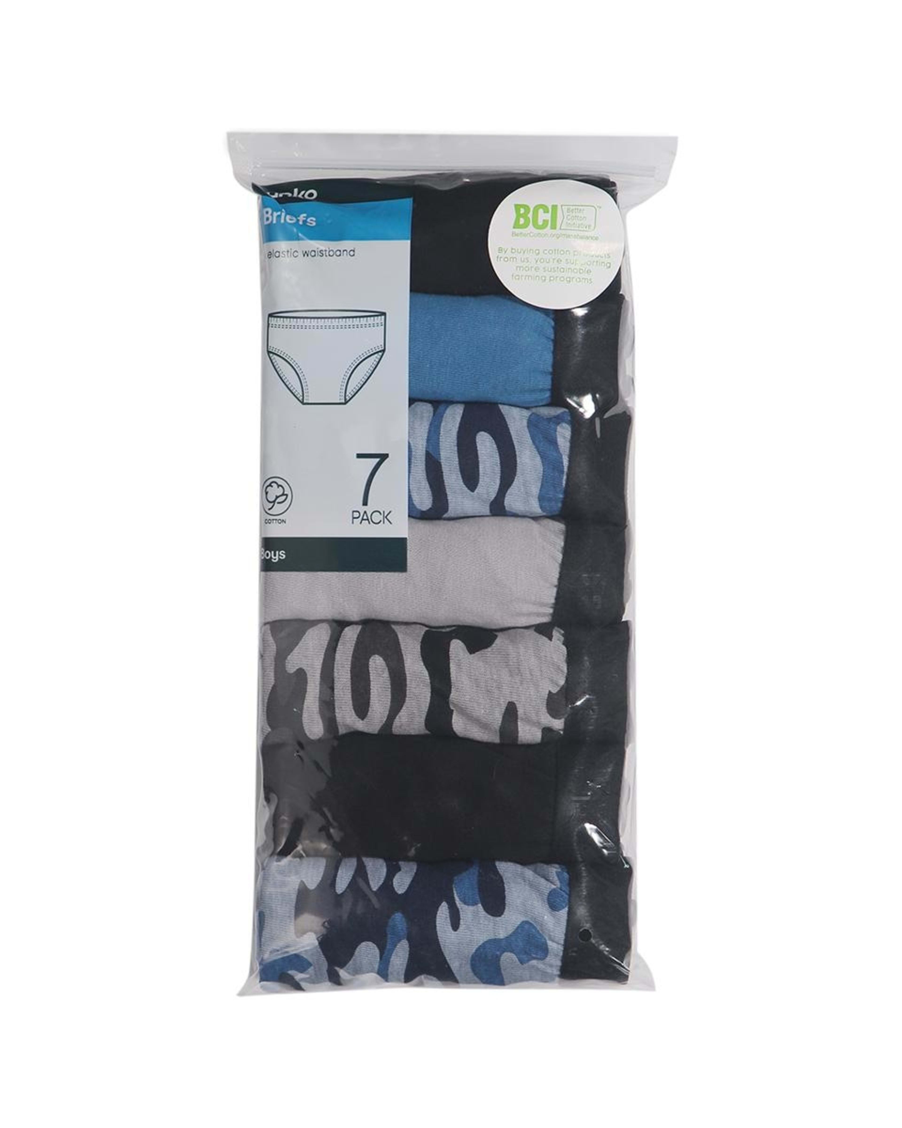 10 7 Pack Week Briefs Camo, 10 of 10