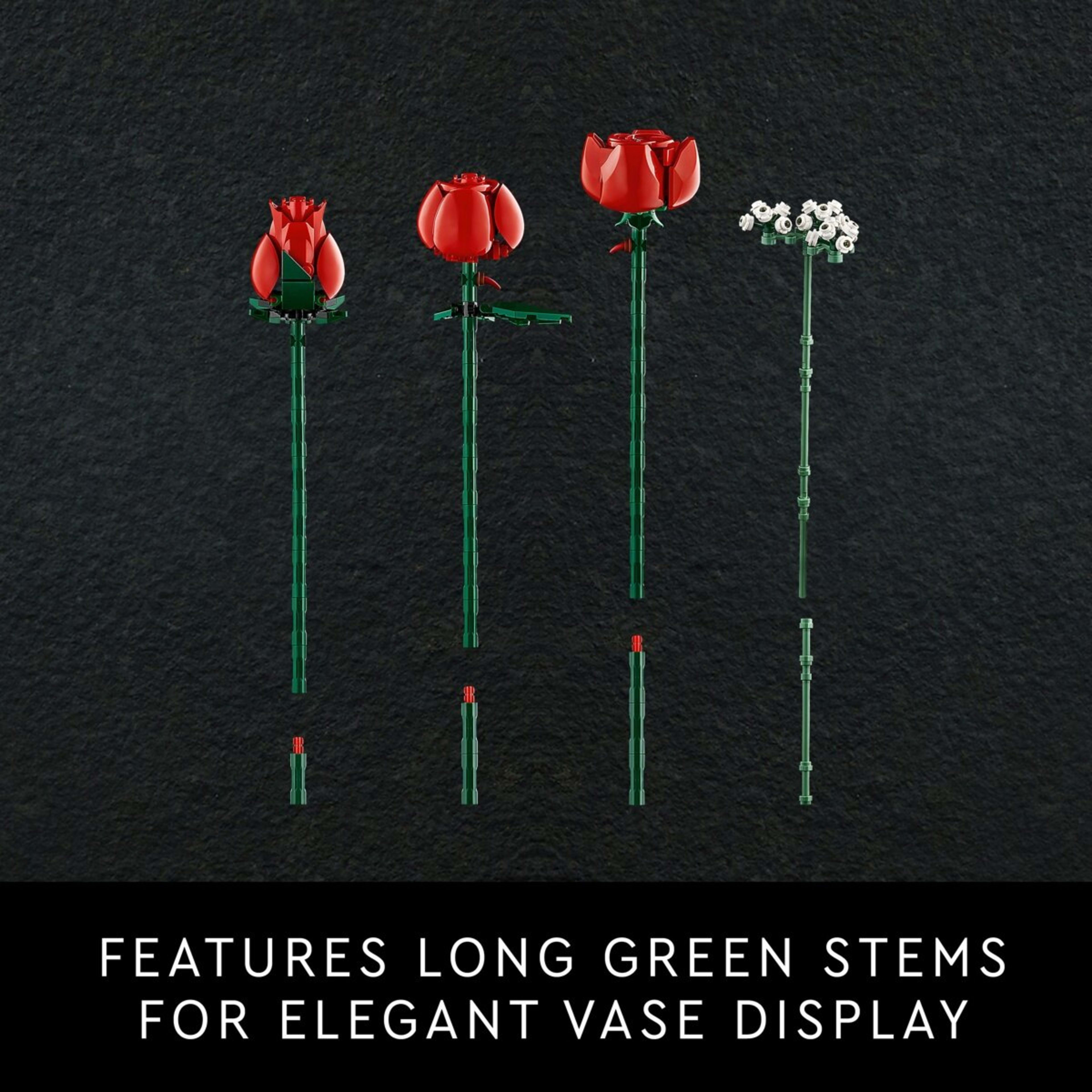 8 LEGO Botanicals Bouquet of Roses 10328, 8 of 10
