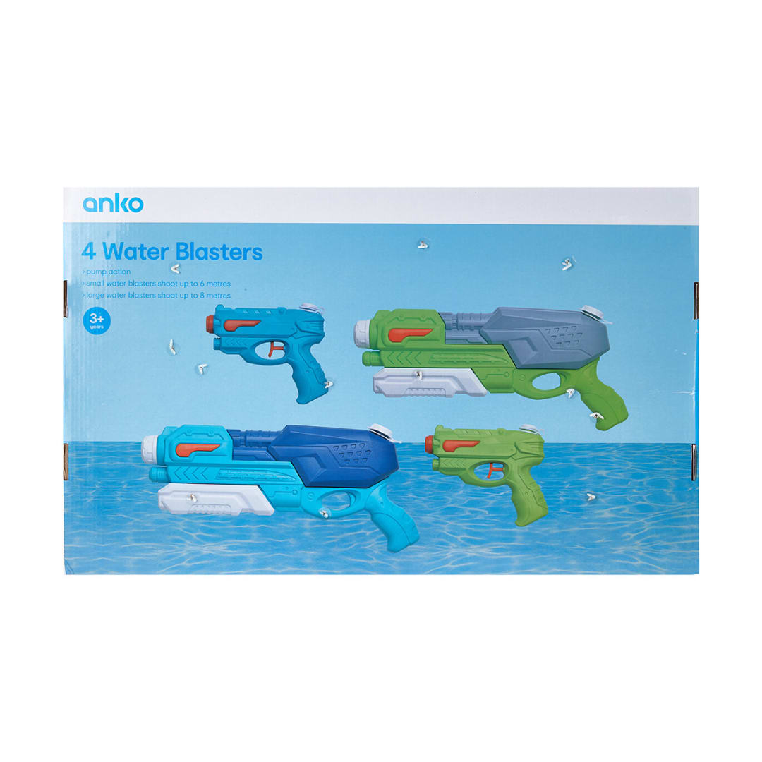 4 Pack Water Guns Kmart