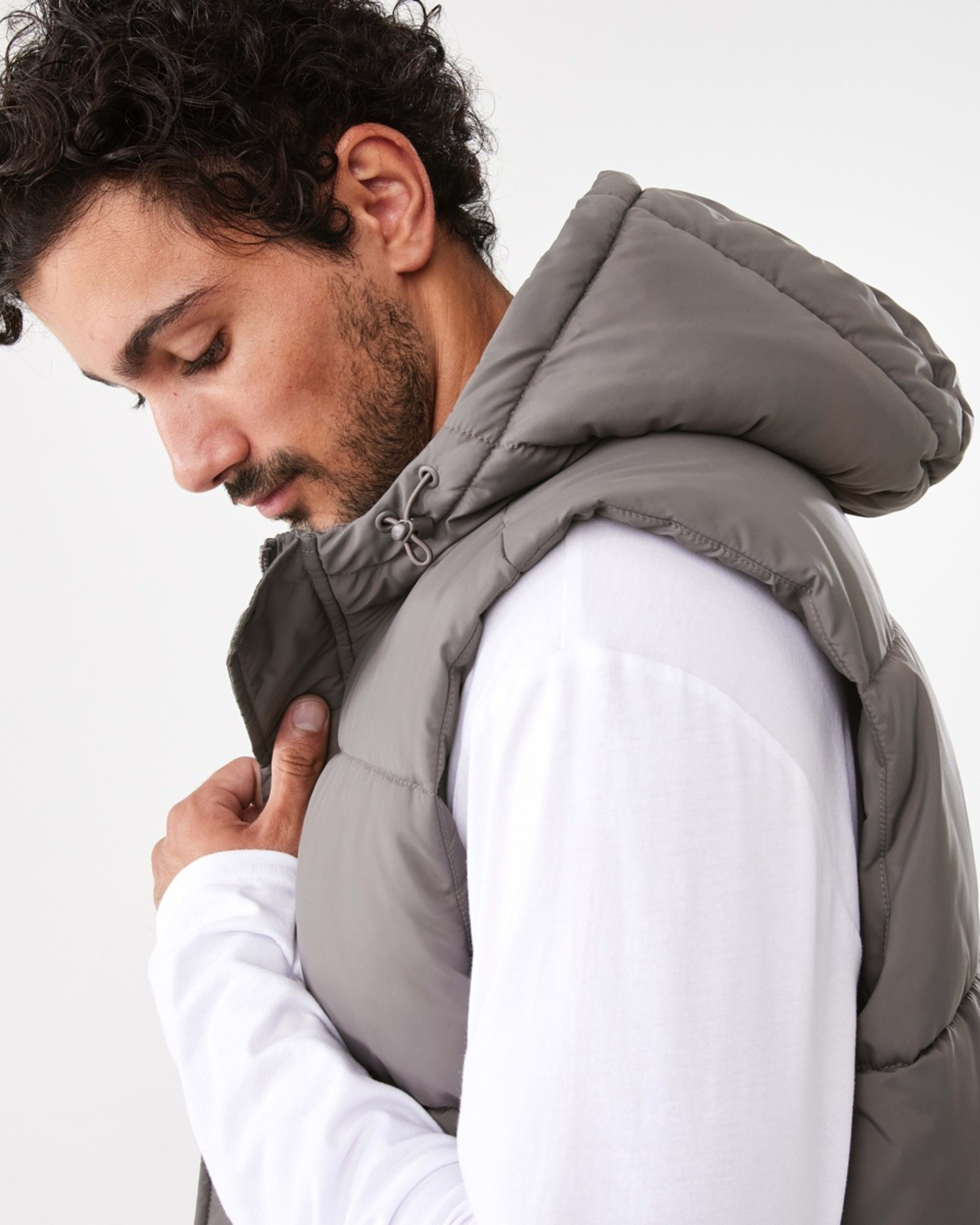 7 Hooded Puffer Vest Brn Eagle, 7 of 9