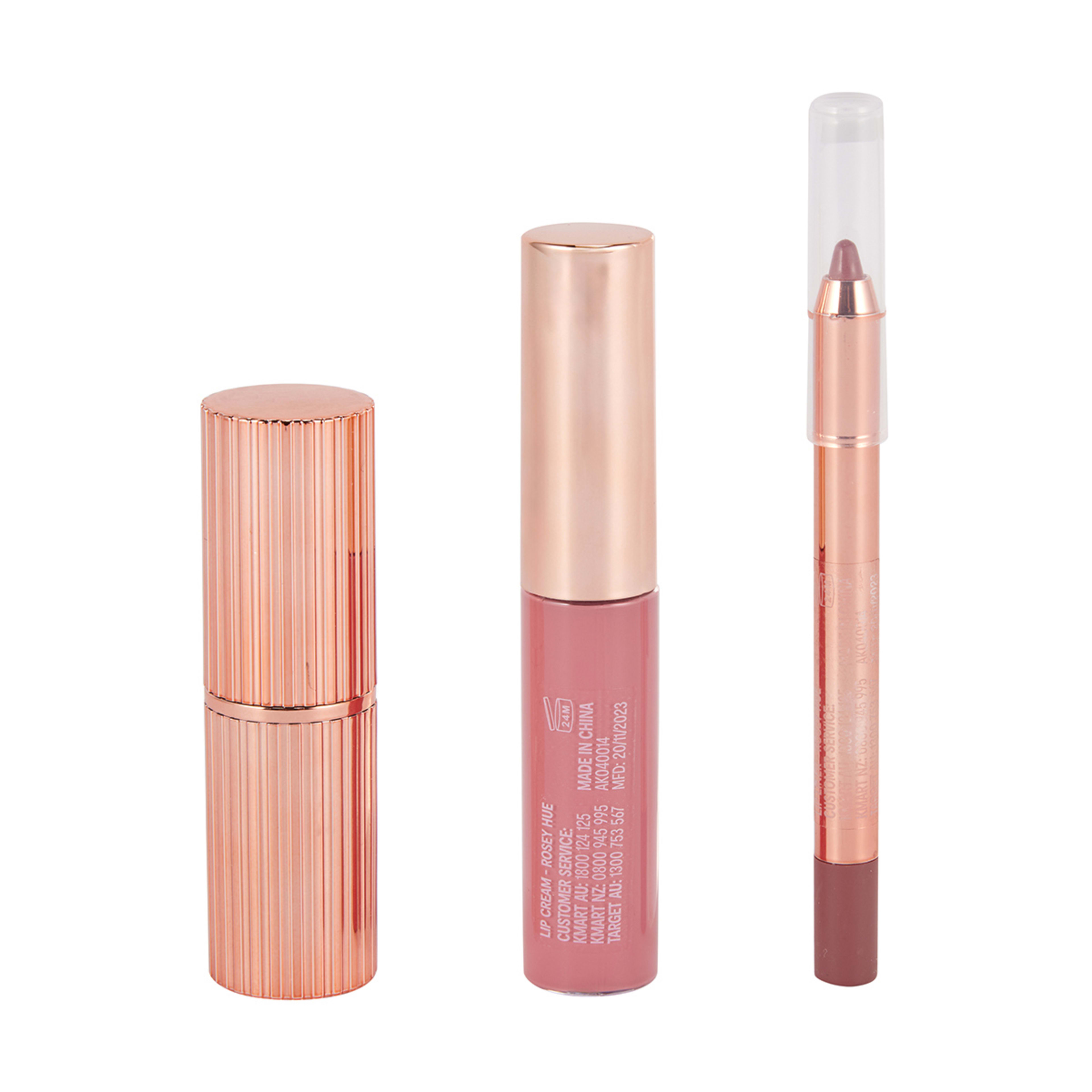 4 OXX Cosmetics Sparkling Rose Lustre Lip Kit - Rosey Hue, 4 of 10