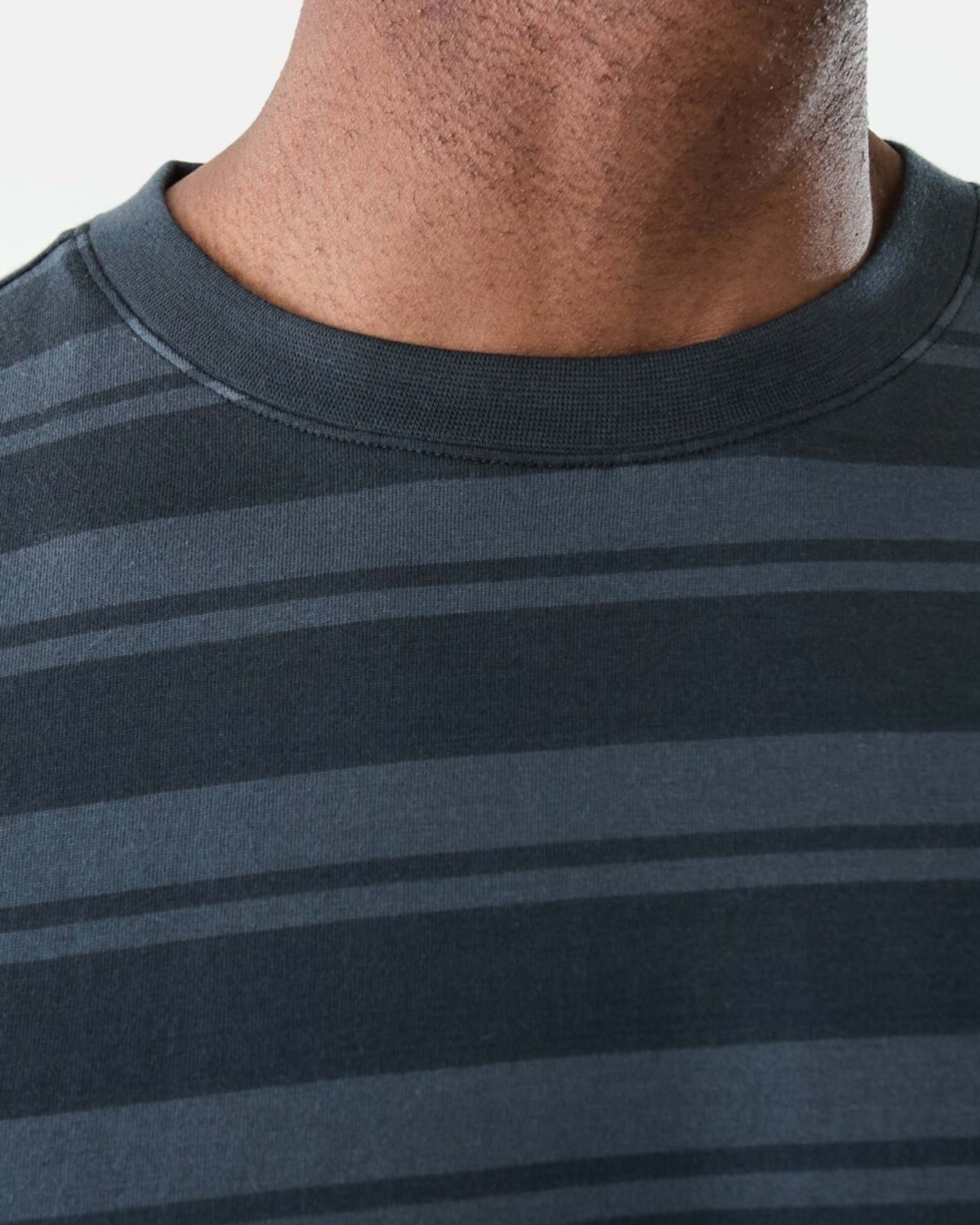 5 Australian Cotton Stripe T-shirt Mixed Stripe Blue Nights, 5 of 5