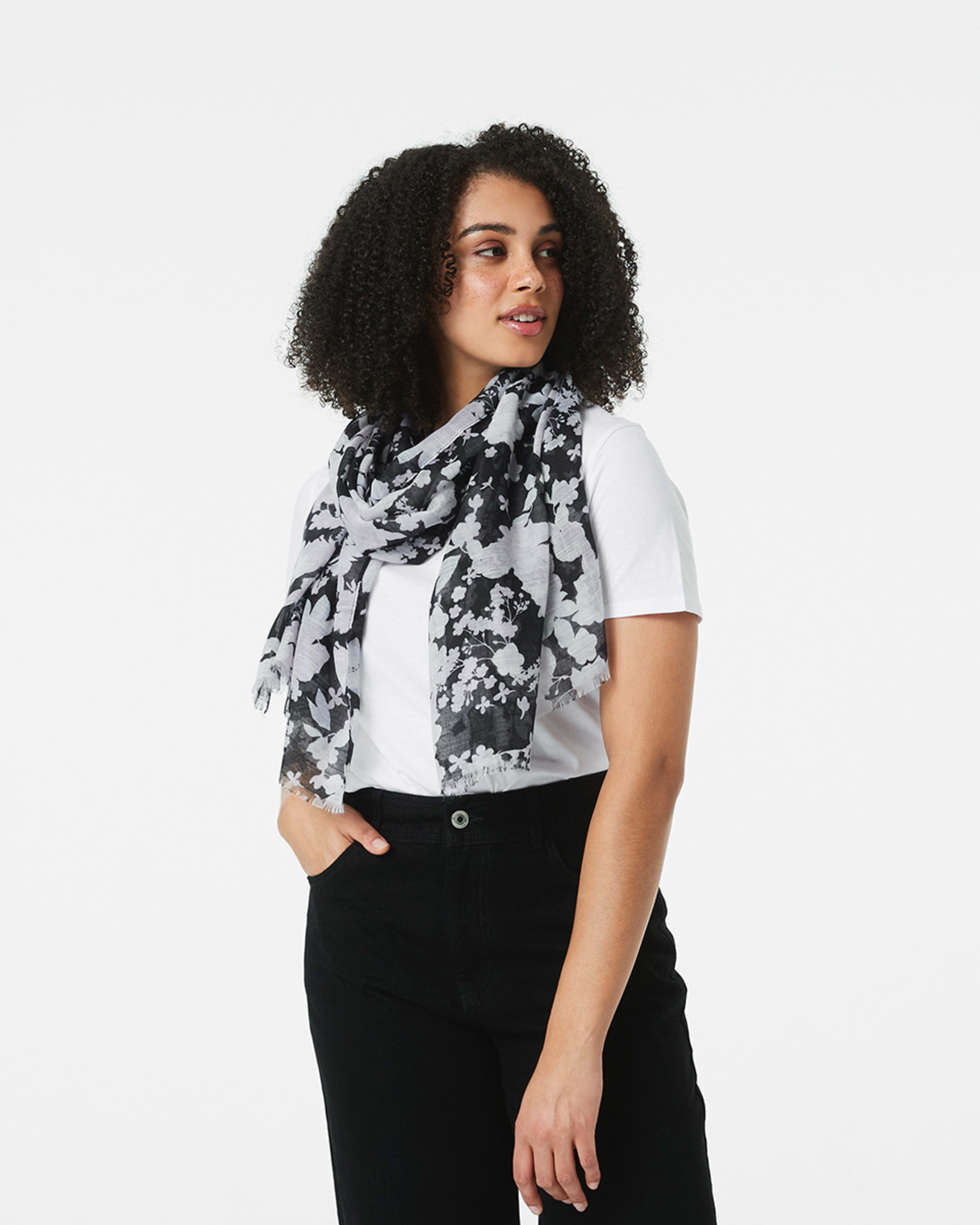 3 Printed Lightweight Scarf Sky Bota, 3 of 3