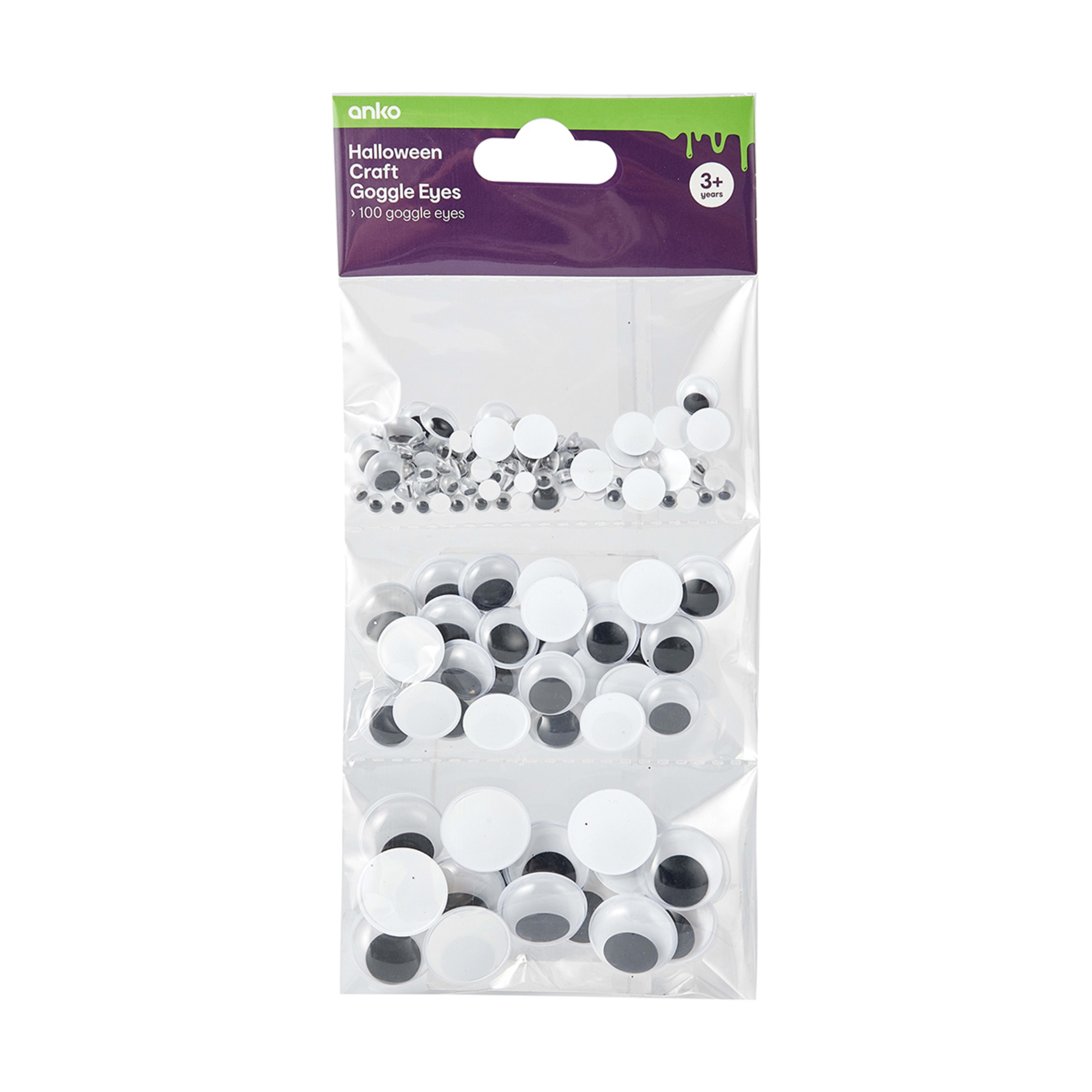 100 Piece Halloween Craft Goggle Eyes Kmart