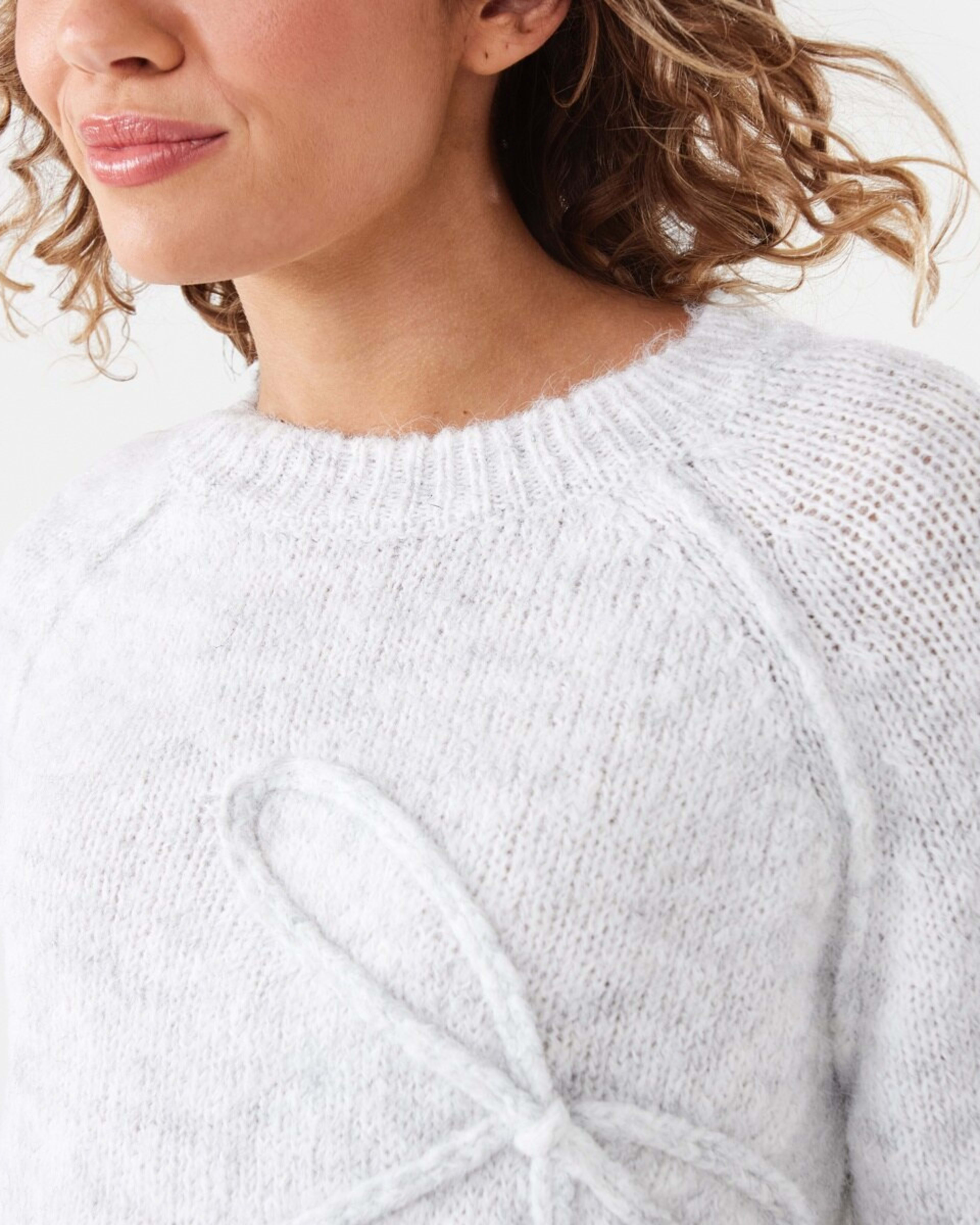 6 Bow Jumper Ecru, 6 of 10