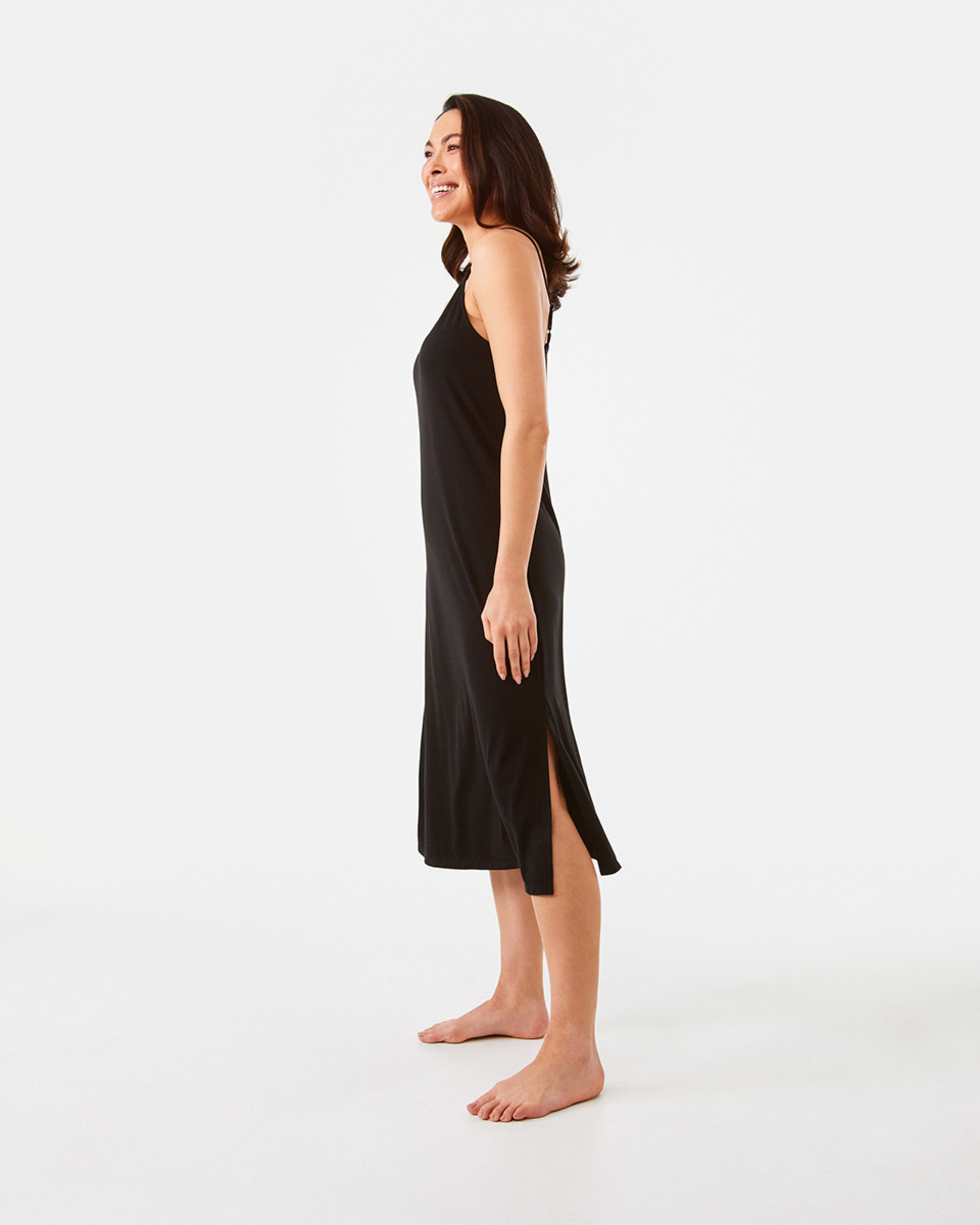 2 Comfort Cami Nightie Black, 2 of 6