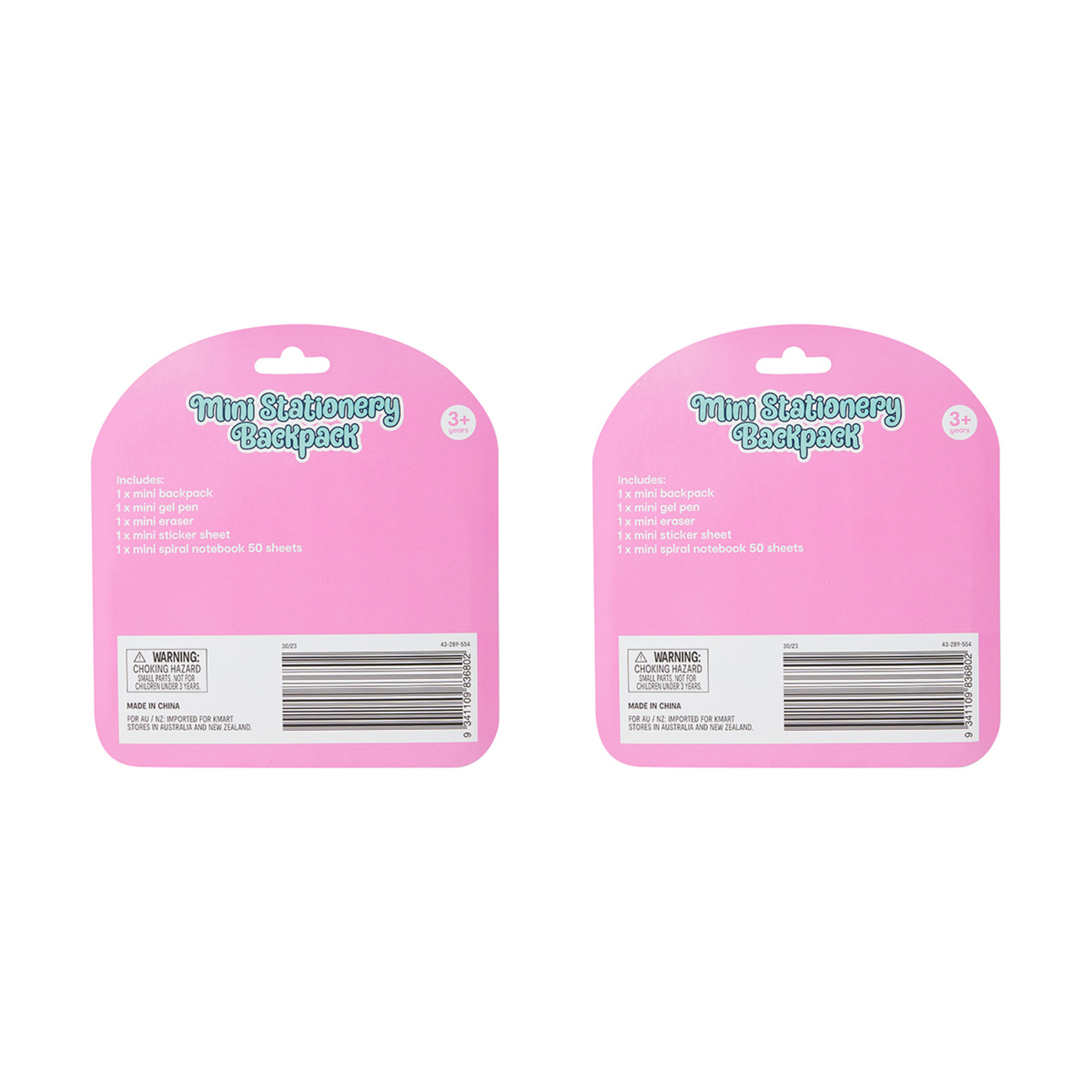 Mini Stationery Backpack Assorted Kmart NZ