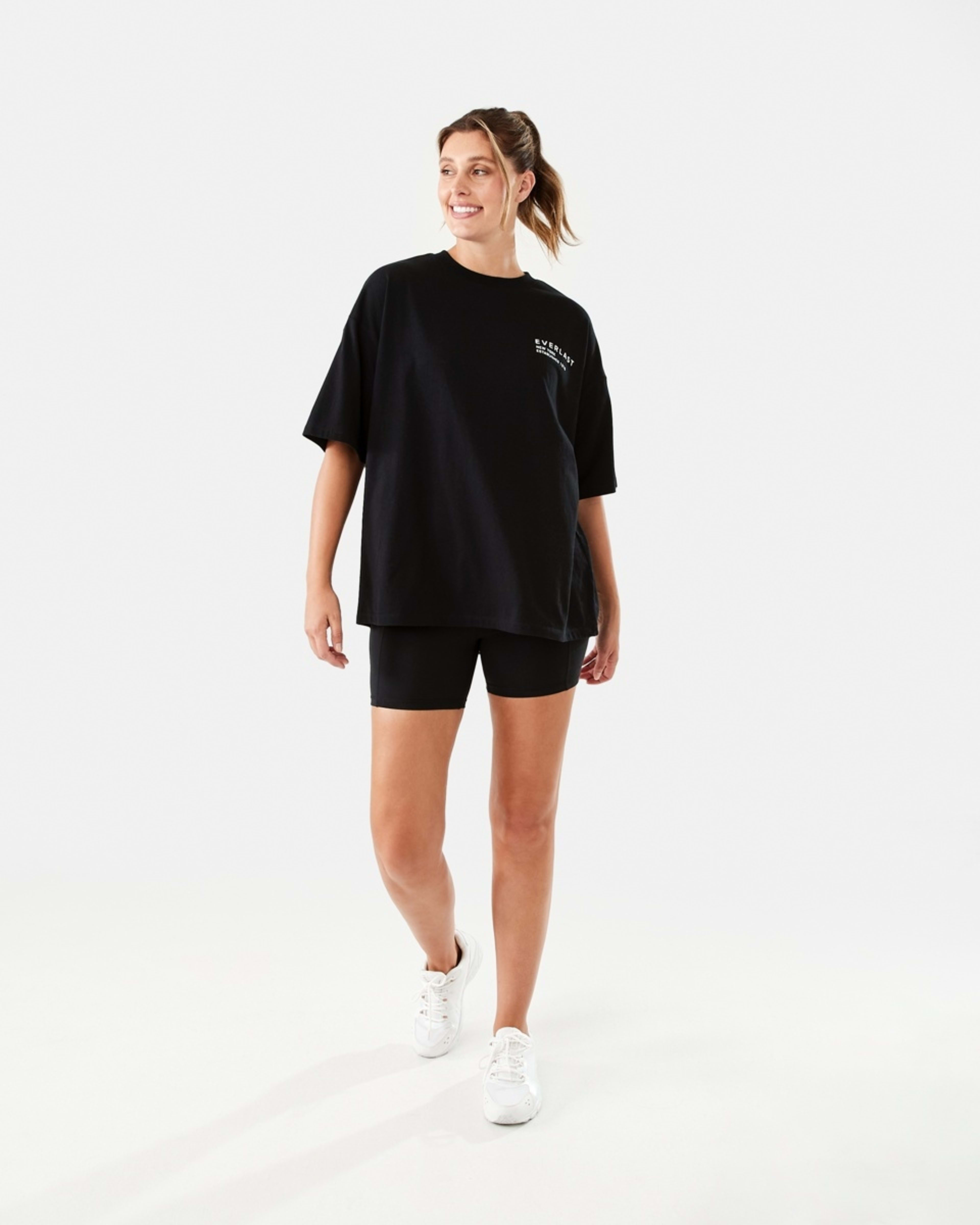 7 Everlast Womens Street Boyfriend T-shirt Black, 7 of 7