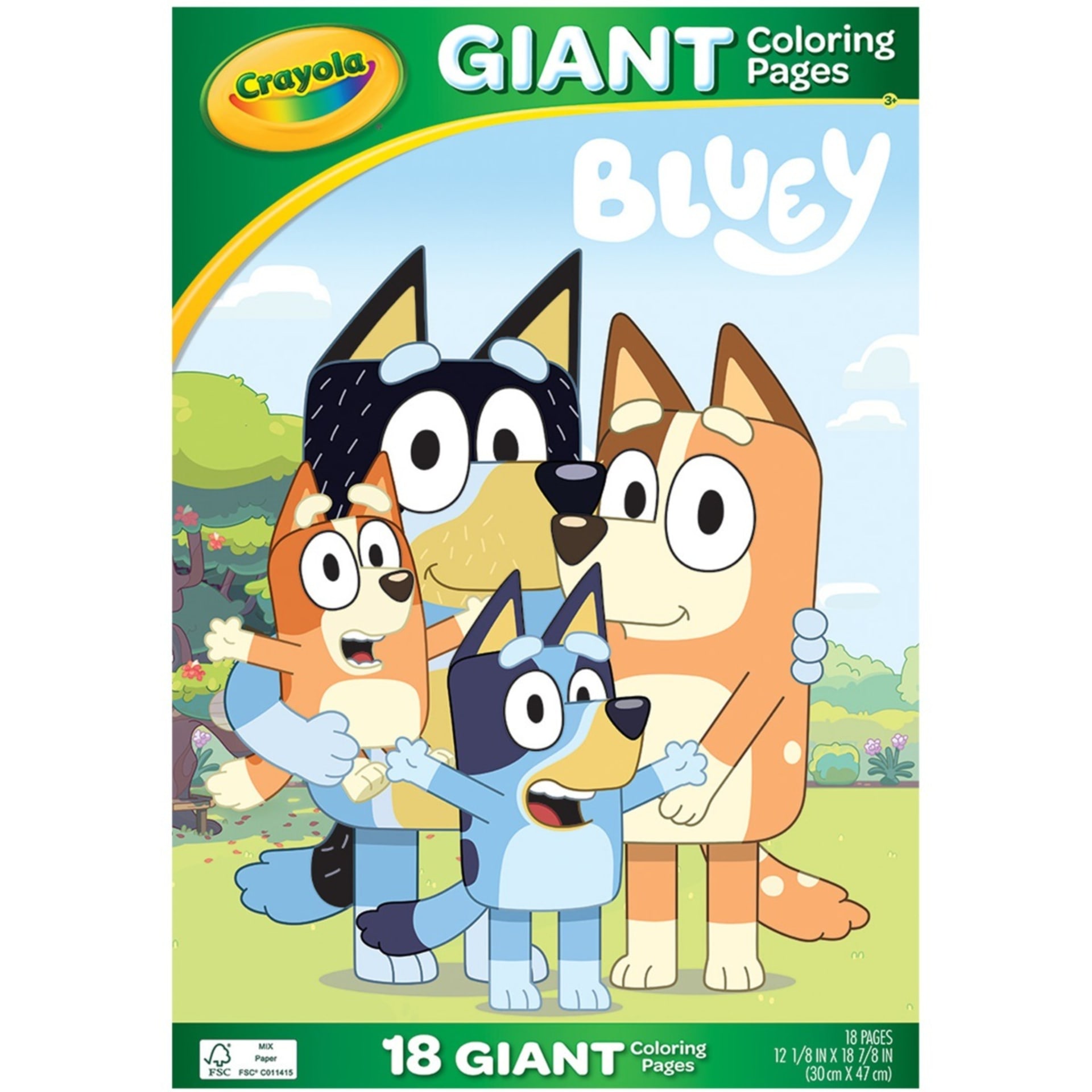 Crayola Bluey 18 Giant Coloring Pages Kmart