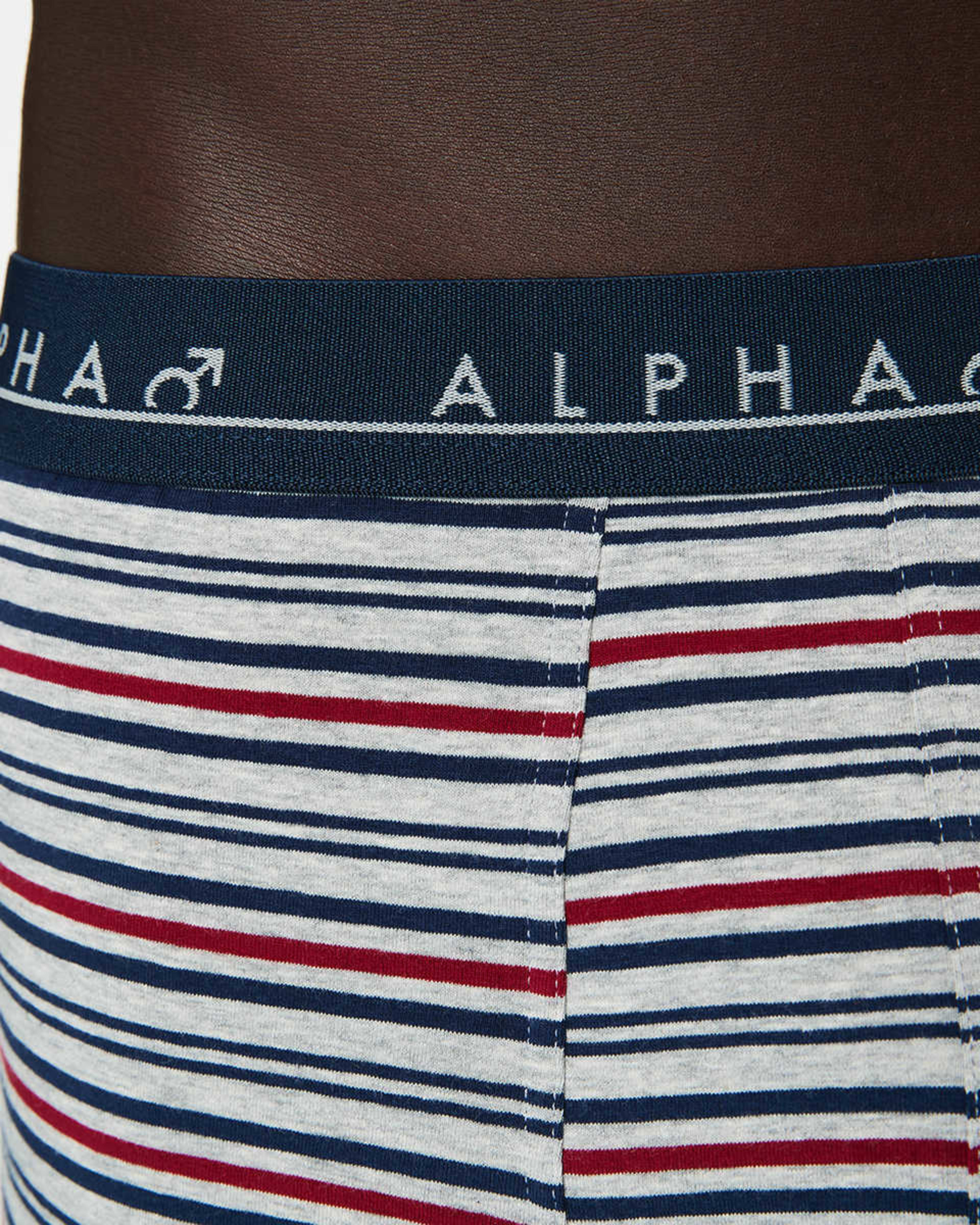 9 5 Pack Stripe and Plain Trunks RED NAVY GREY MULTI, 9 of 10