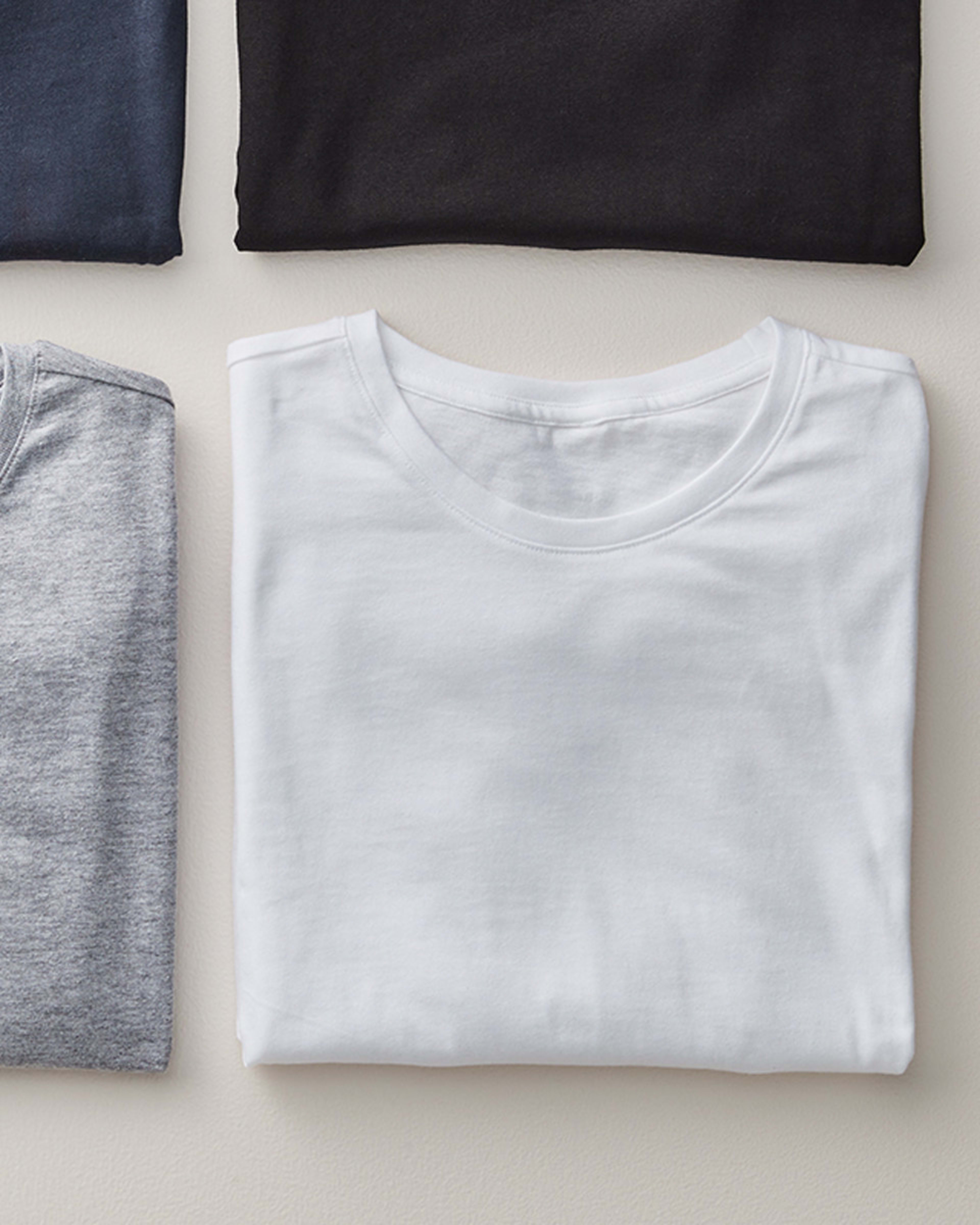 7 Plain Crew Neck T-shirt White, 7 of 7