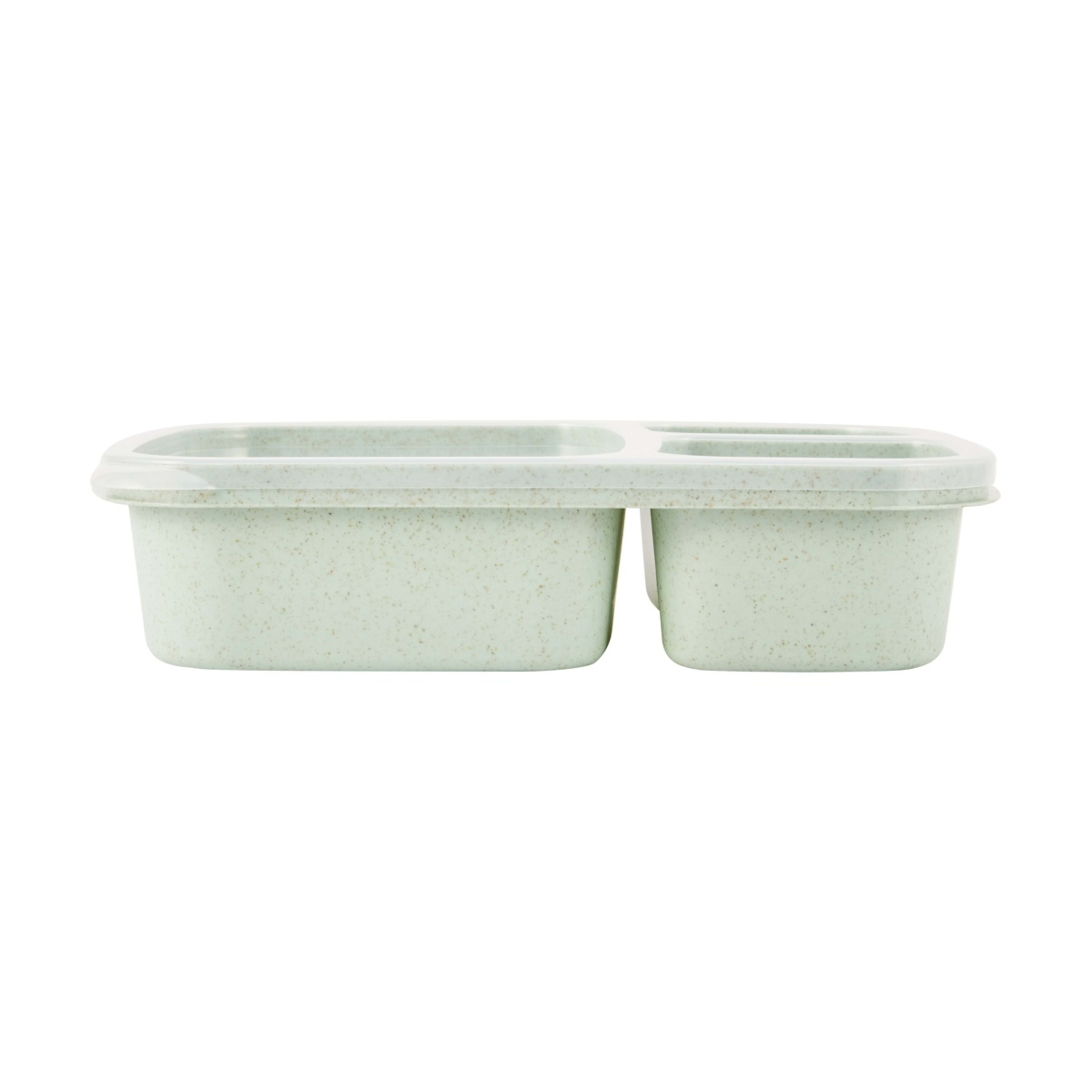 2 Sage Wheat Straw 3 Section Container, 2 of 7