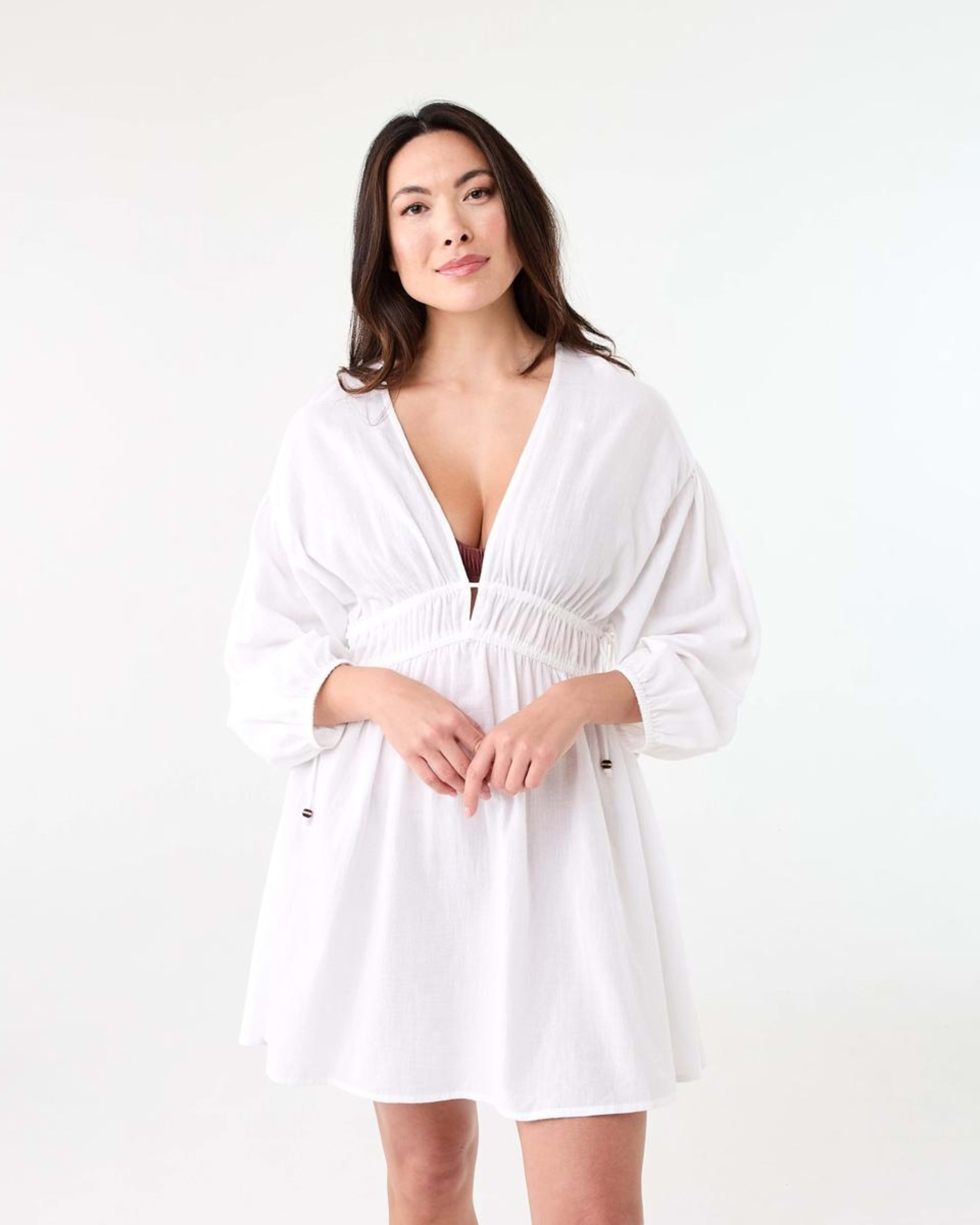 1 Beach Mini Dress WHITE, 1 of 7