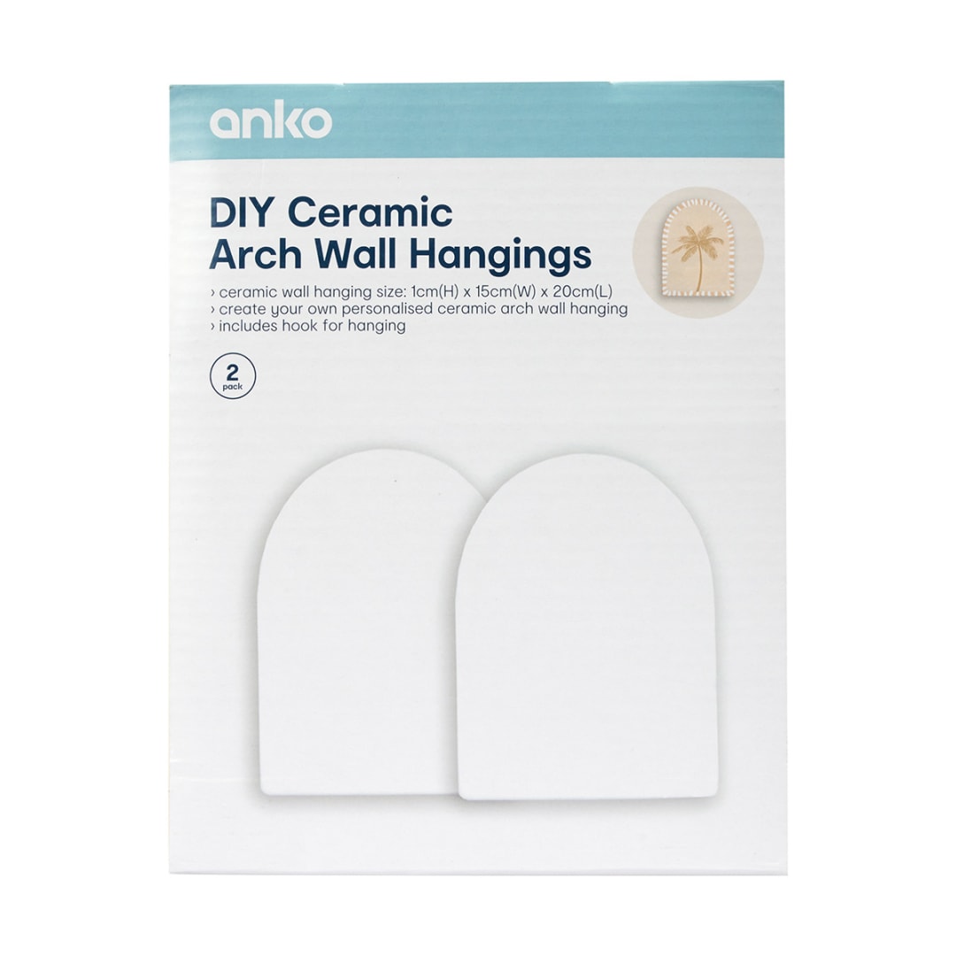2 Pack DIY Ceramic Arch Wall Hangings Kmart