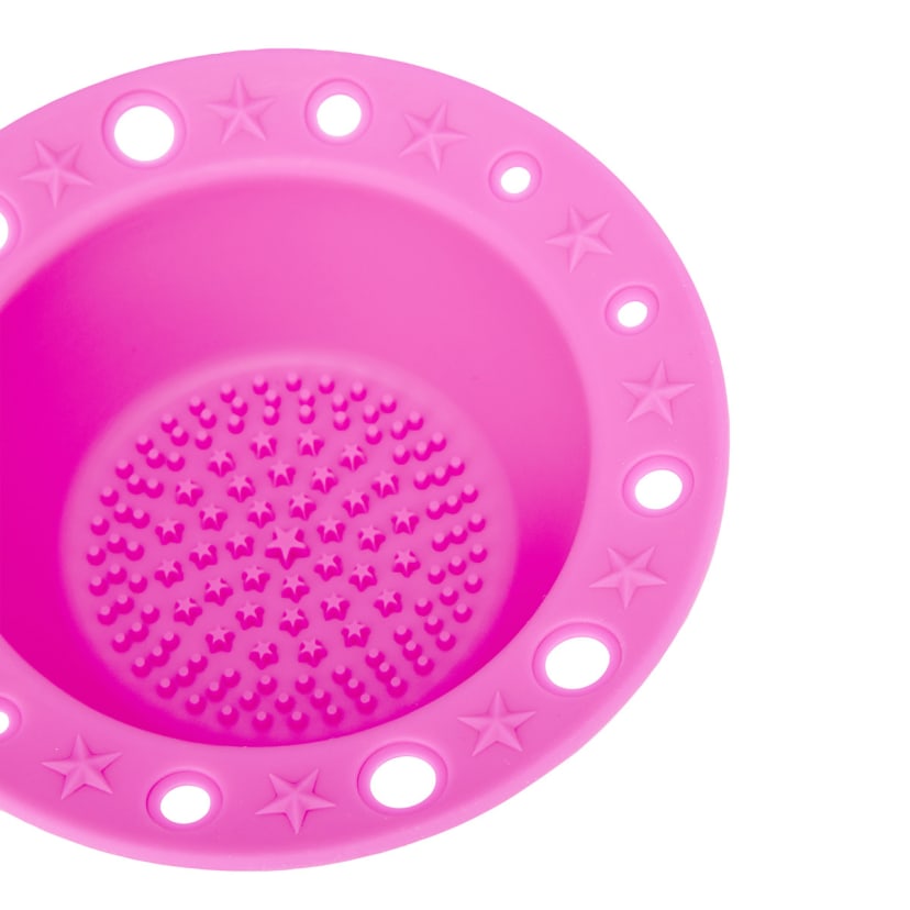 OXX Cosmetics Brush Cleaning Bowl Pink Kmart