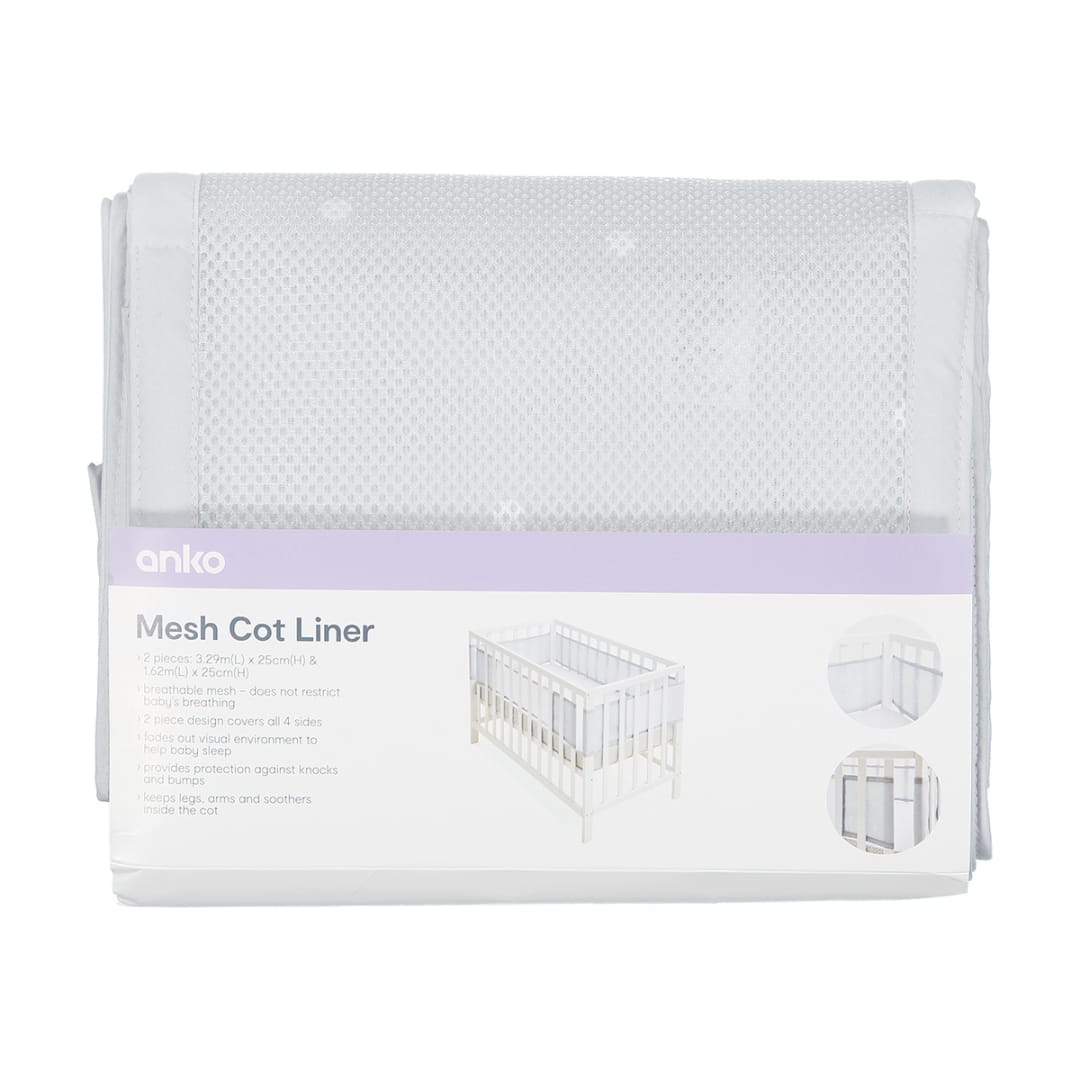 2 Piece Mesh Cot Liner Kmart