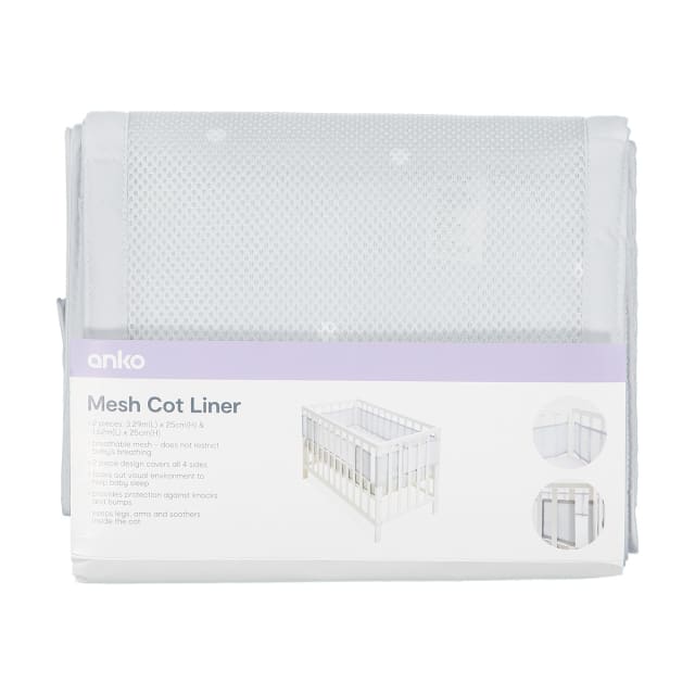 2 Piece Mesh Cot Liner Kmart