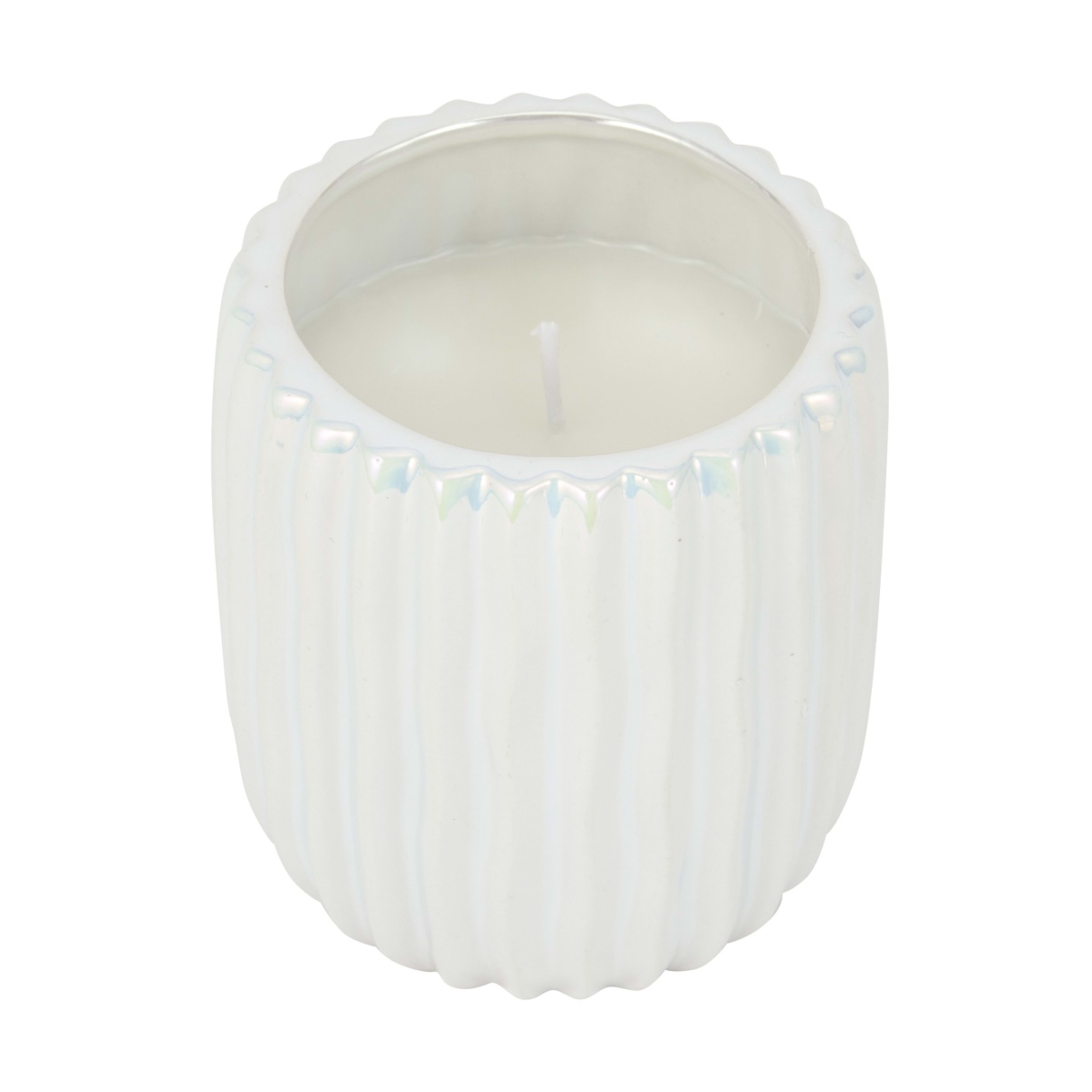 1 Iridescent Ceramic Candle