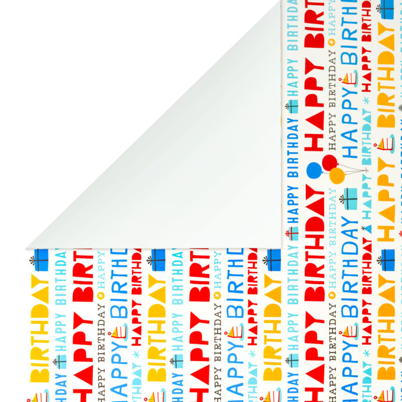 Hallmark Gift Wrap Roll Happy Birthday Kmart