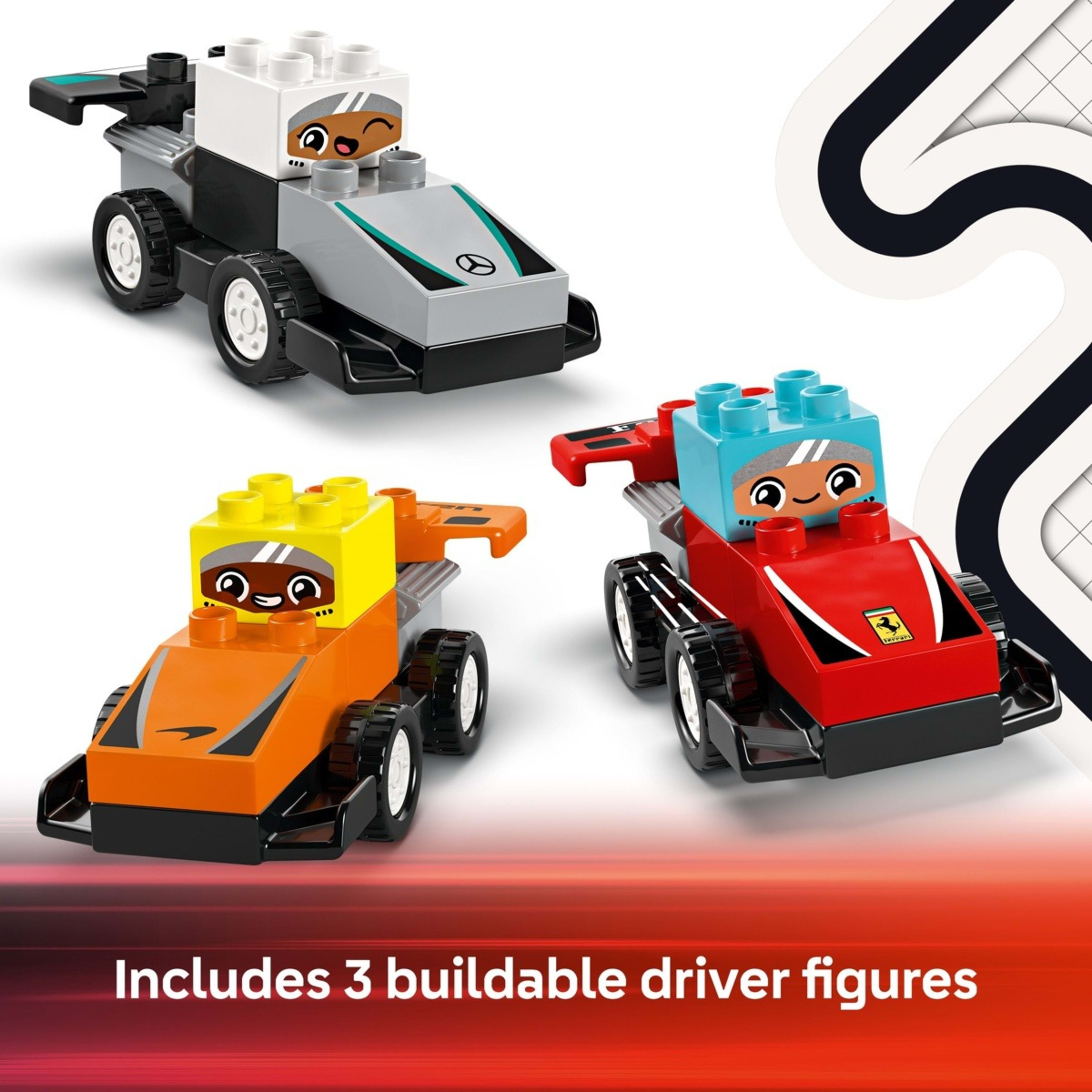 9 LEGO DUPLO Town F1 Team Race Cars & Drivers 10445, 9 of 10