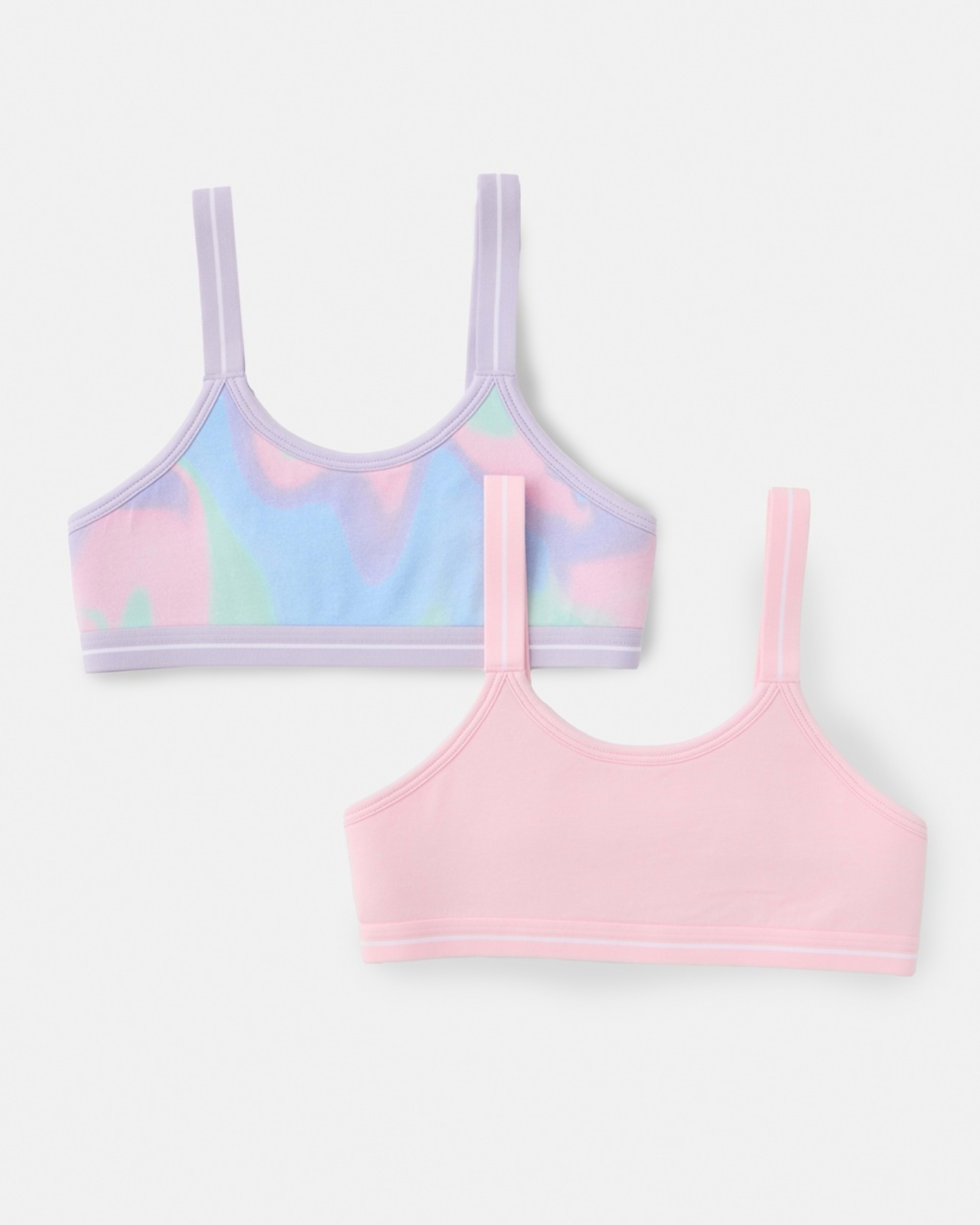 1 2 Pack Extra Coverage Crop Top MARBLE