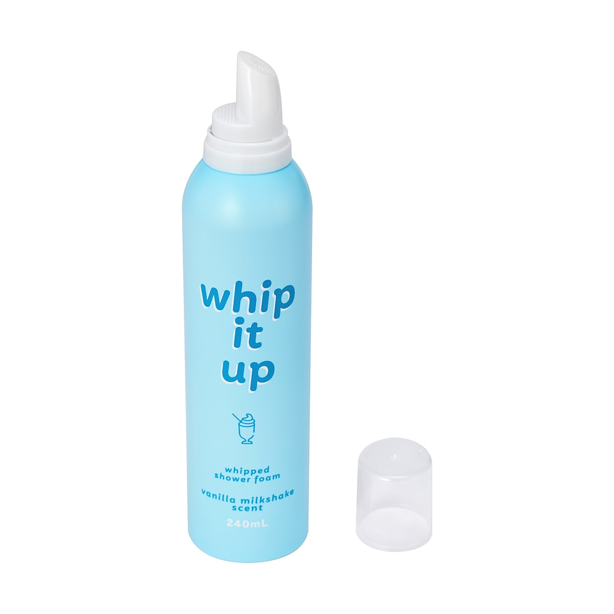 Whip It Up Whipped Shower Foam 240ml Vanilla Milkshake Scent Kmart