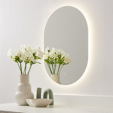 Oval Light Up Mirror - Kmart