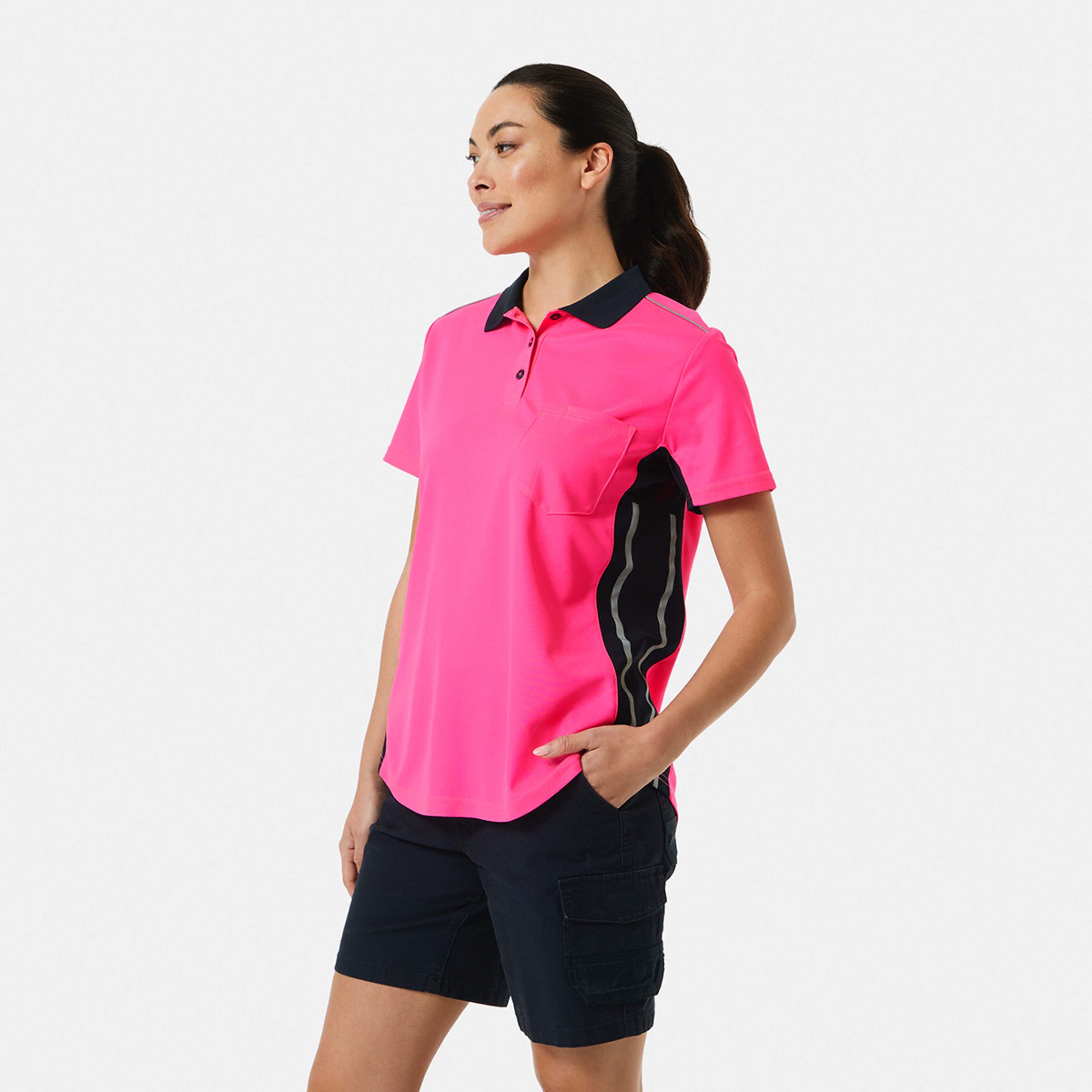 2 Workwear Short Sleeve Cool Polo Shirt Panettone, 2 of 5