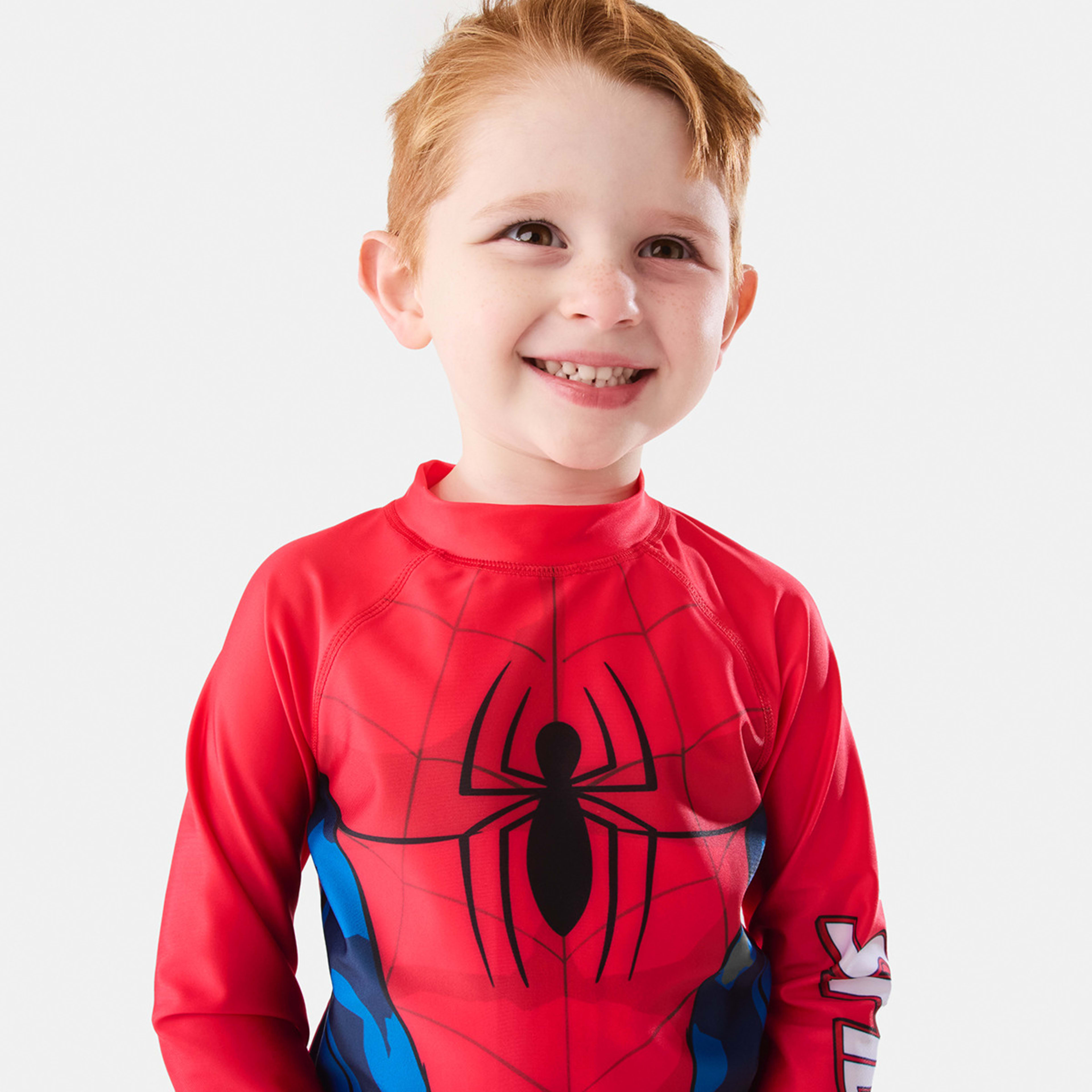 3 Spider-Man License Long Sleeve Swimsuit Spiderman, 3 of 8