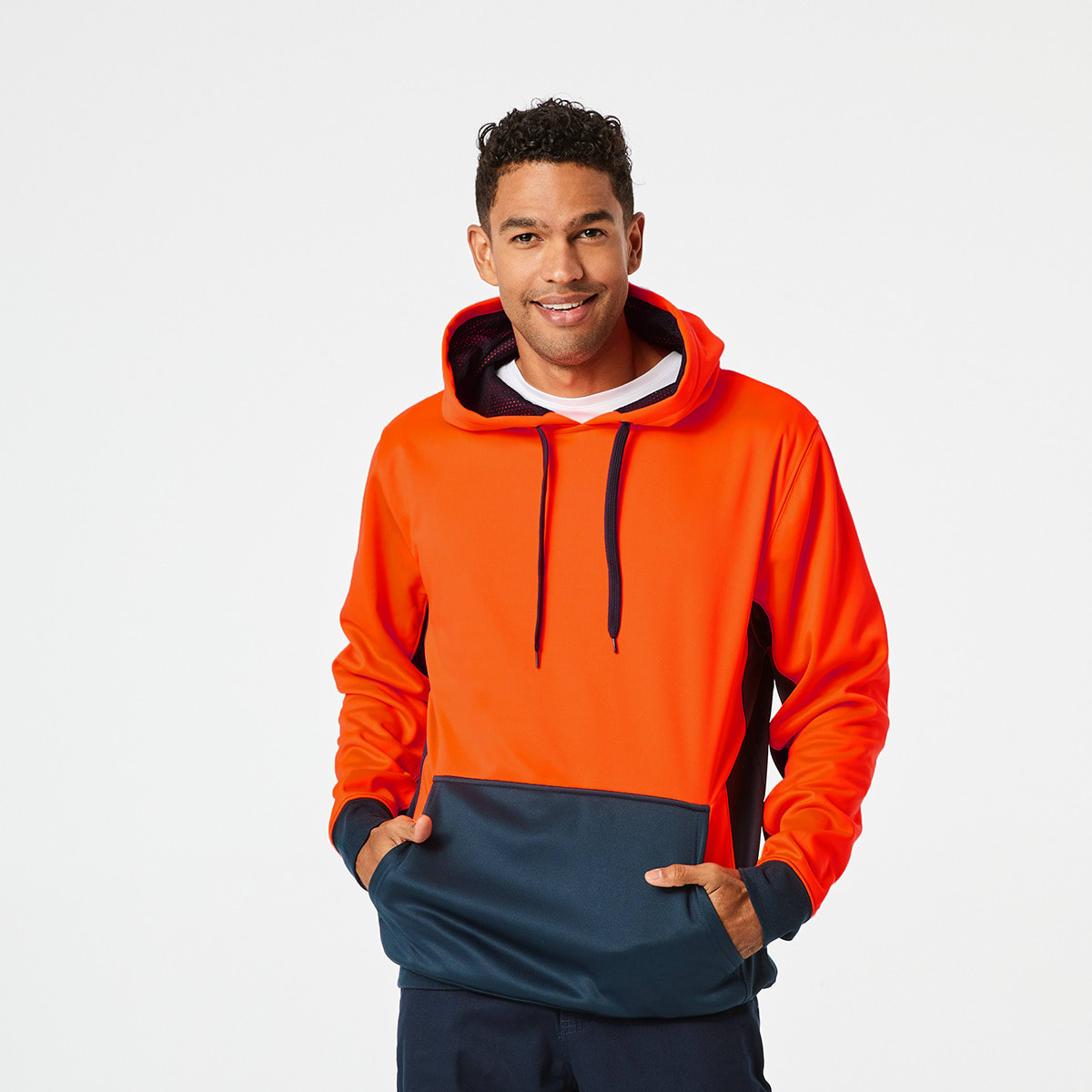 Workwear Fluorescent Pullover Hoodie 