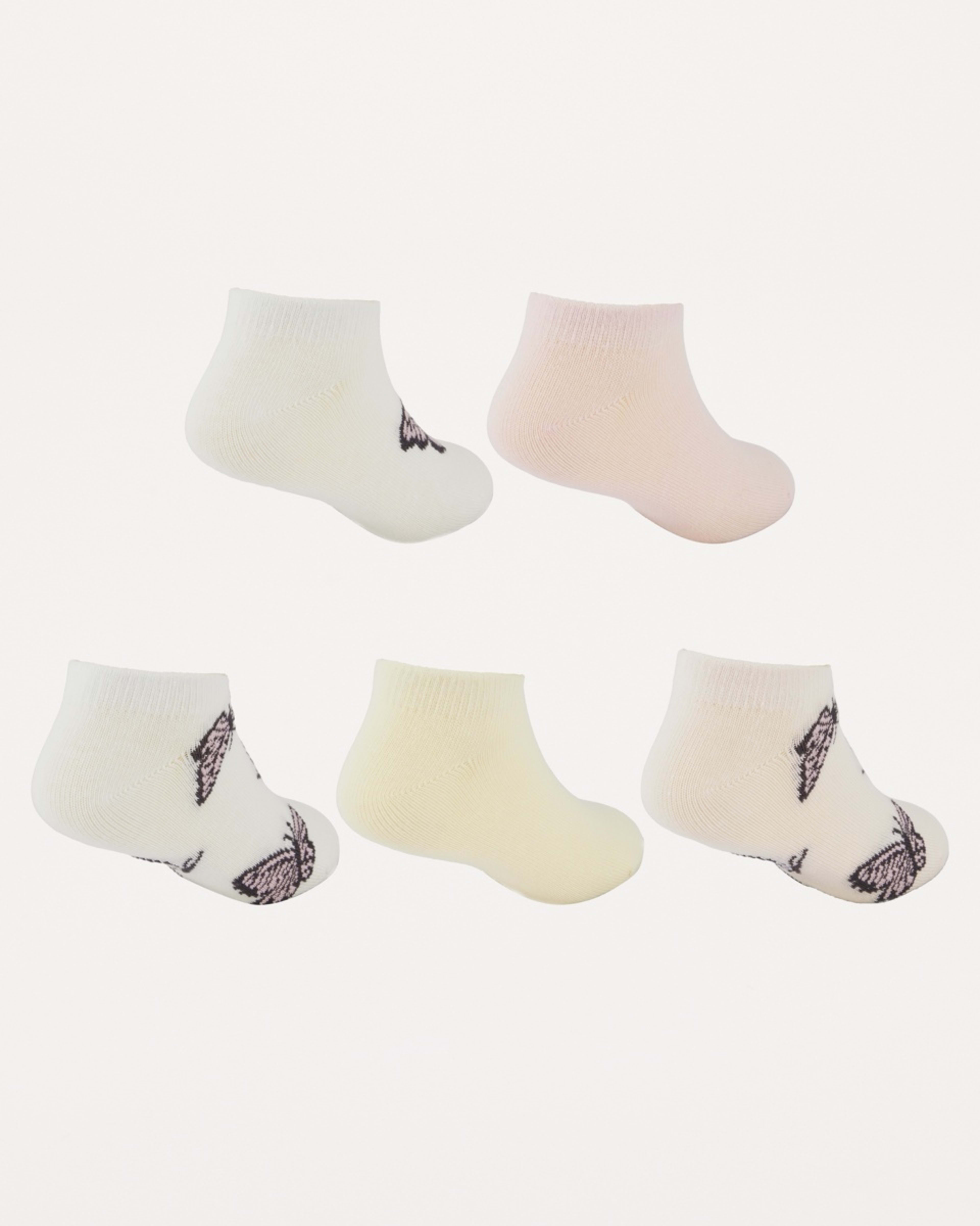 2 5 Pack Trainer Socks BUTTERFLY, 2 of 3