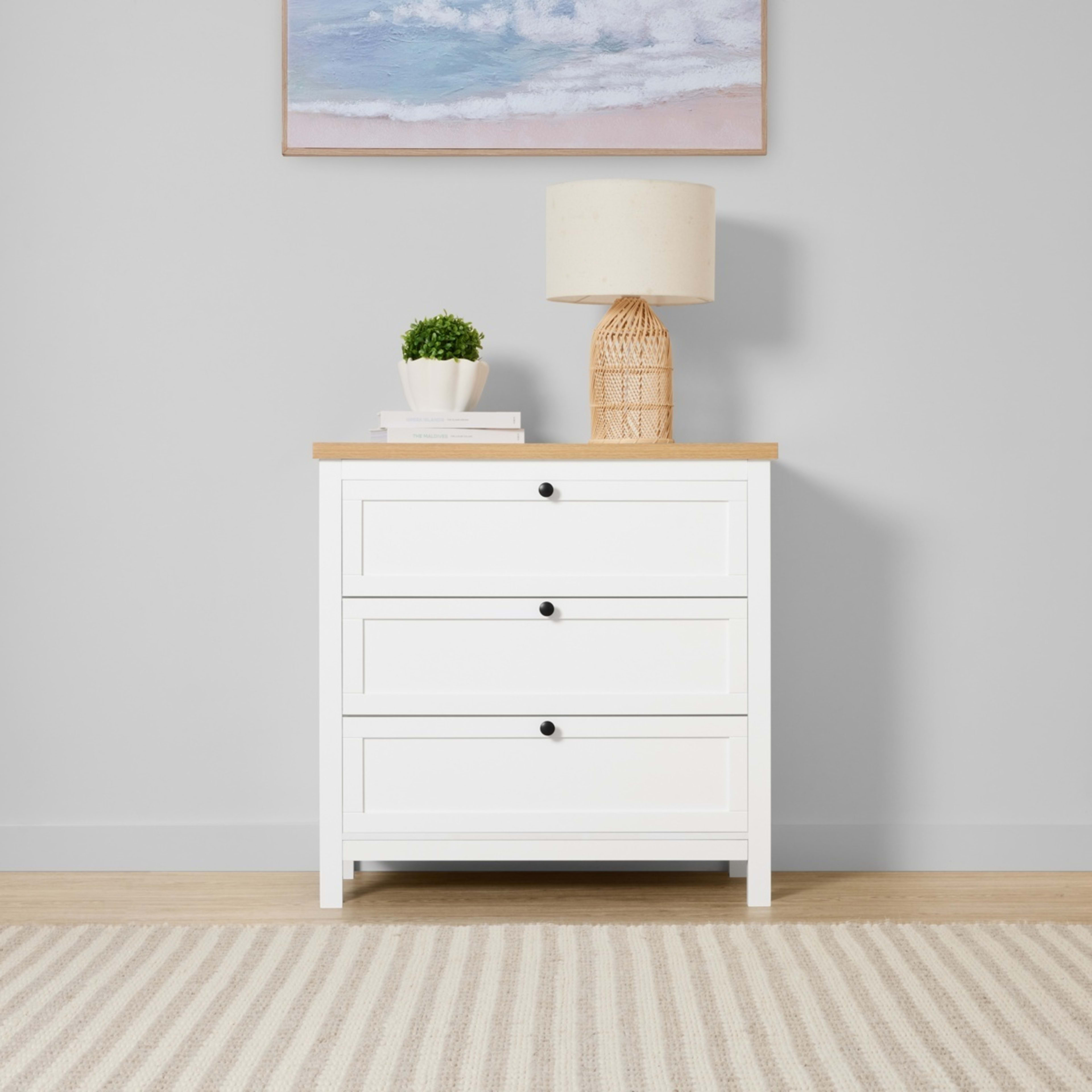 1 Camille 3 Drawer Chest, 1 of 10