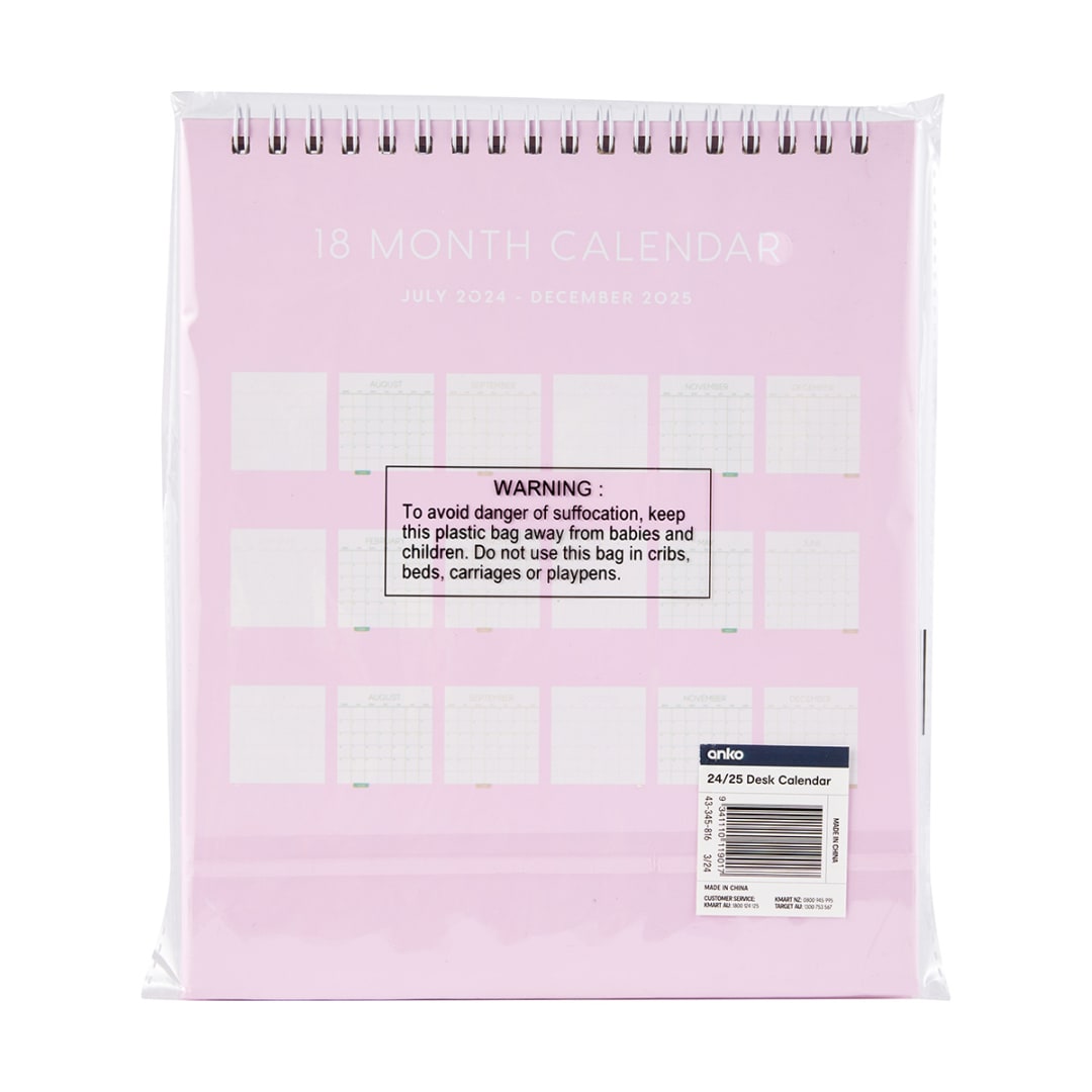 24/25 Desk Calendar Kmart